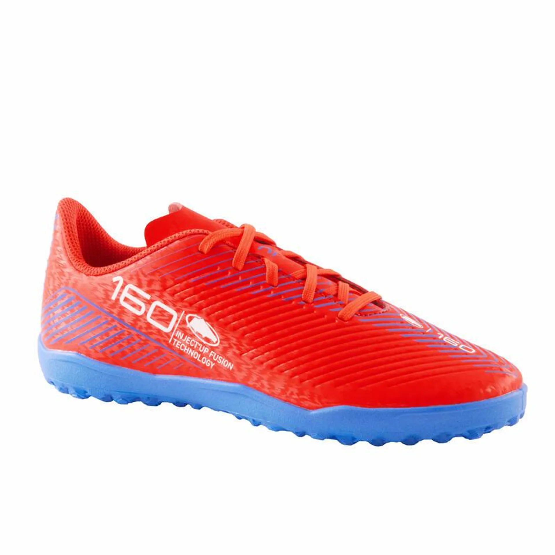 Scarpe calcetto bambino 160 TF con lacci rosse