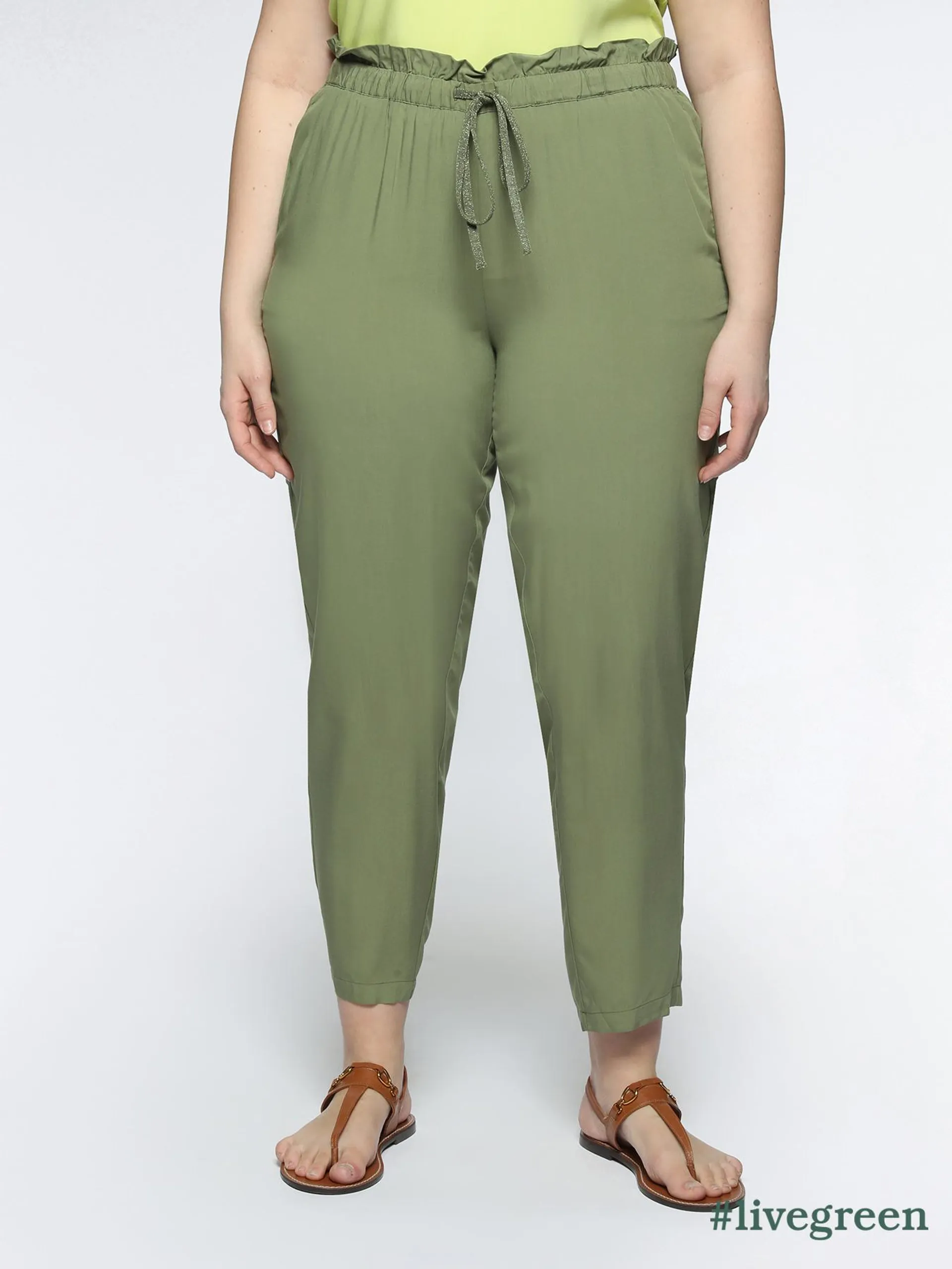 Pantalones joggers de viscosa ECOVERO™