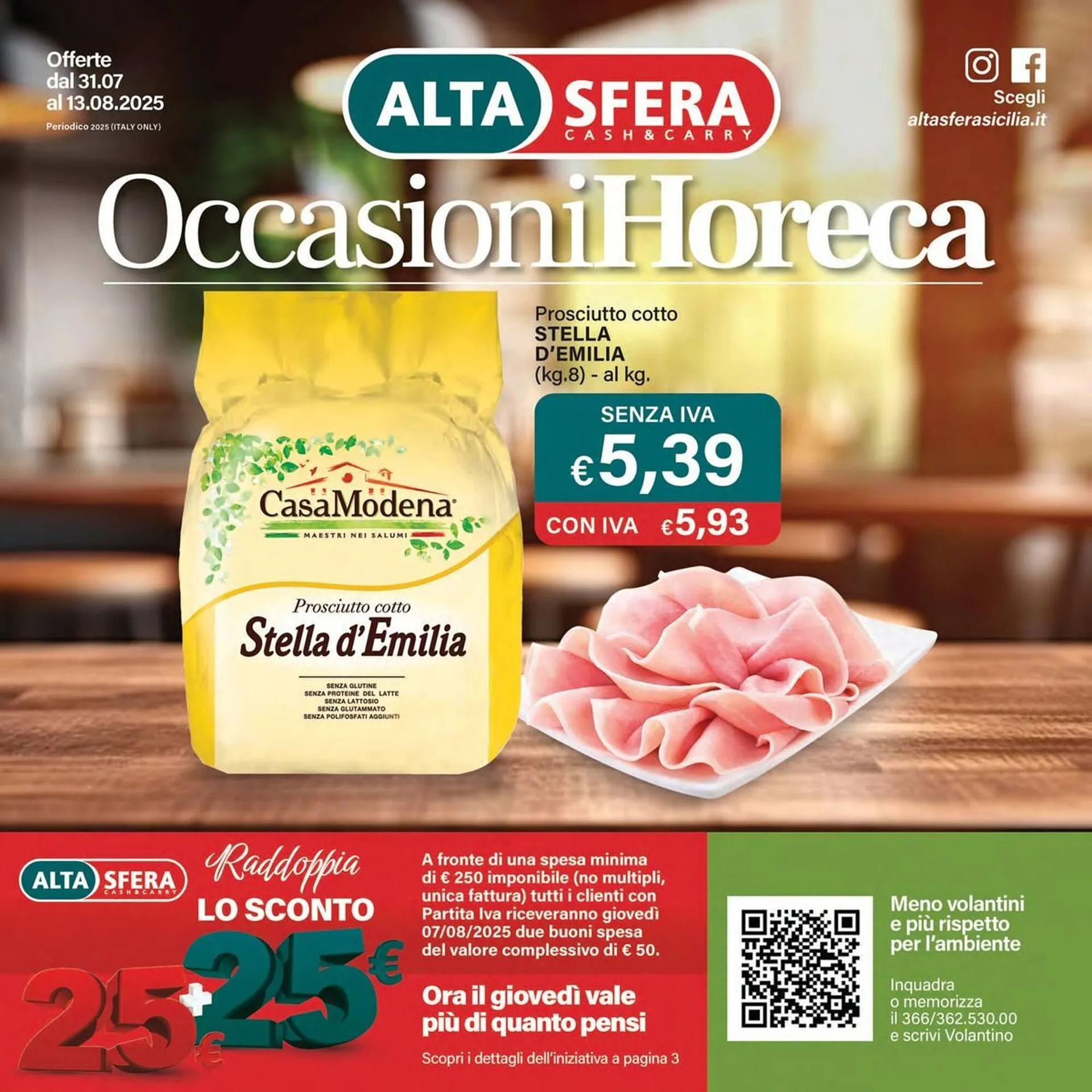 Volantino Altasfera da 31 luglio a 13 agosto di 2025 - Pagina del volantino 1