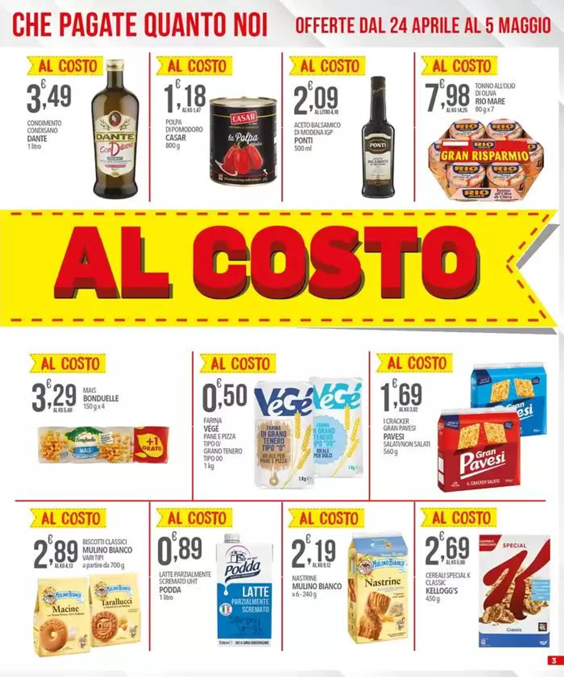 Al costo  da 24 aprile a 5 maggio di 2025 - Pagina del volantino 3