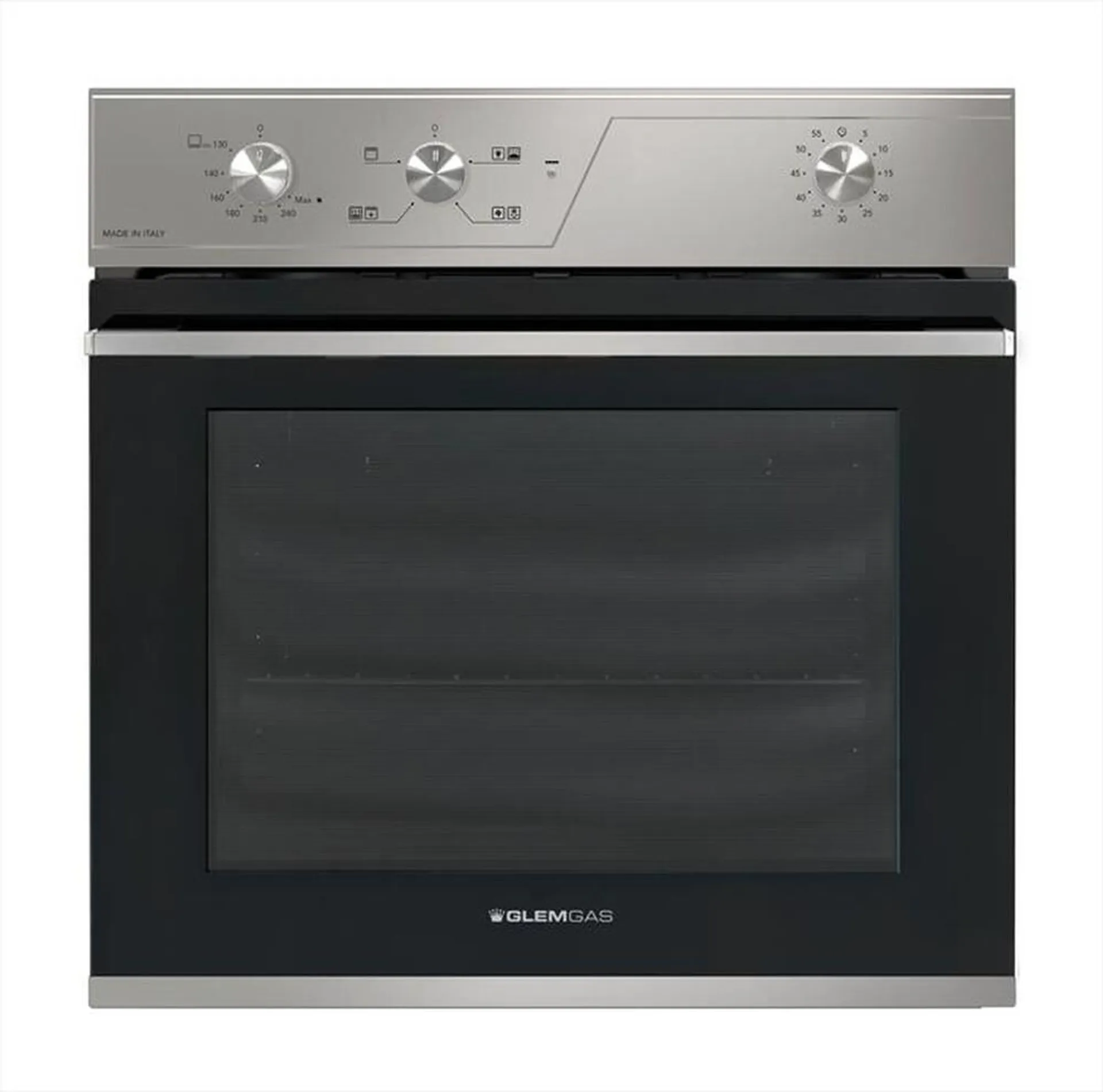 GLEM GAS - Forno incasso elettrico e gas GFRV21IX-S2 Classe A-Acciaio Satinato