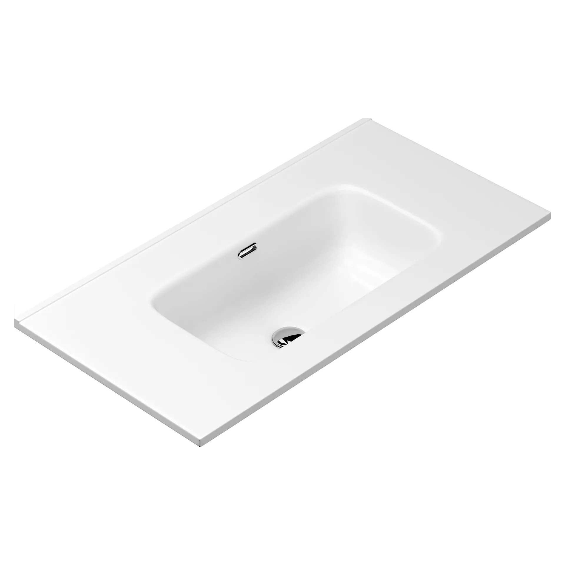 LAVABO DA INCASSO LULLI IN CERAMICA BIANCA 91,5x17,5x46,5 cm (LxPxH)