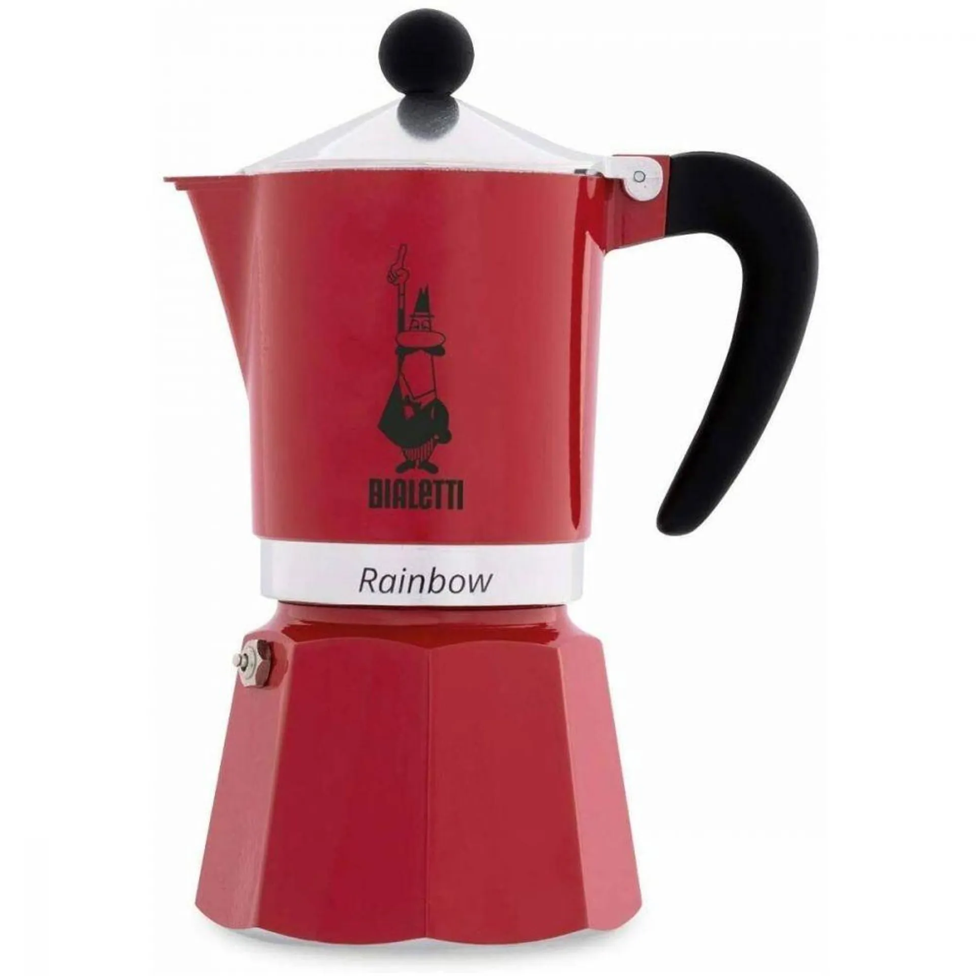 BIALETTI Caffettiera Rainbow 3tz Rosso