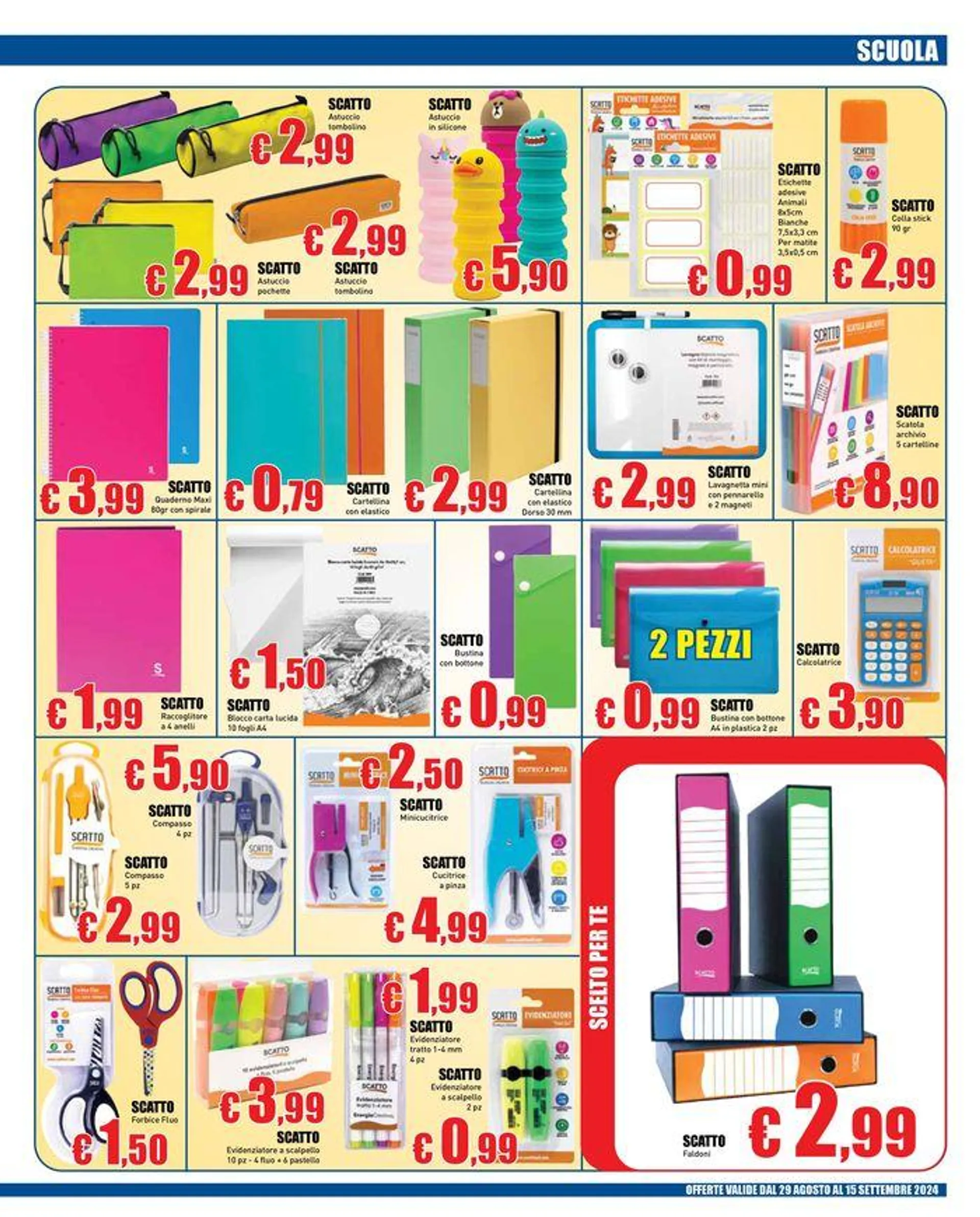 Bentornata scuola, bentornato risparmio da 29 agosto a 15 settembre di 2024 - Pagina del volantino 13