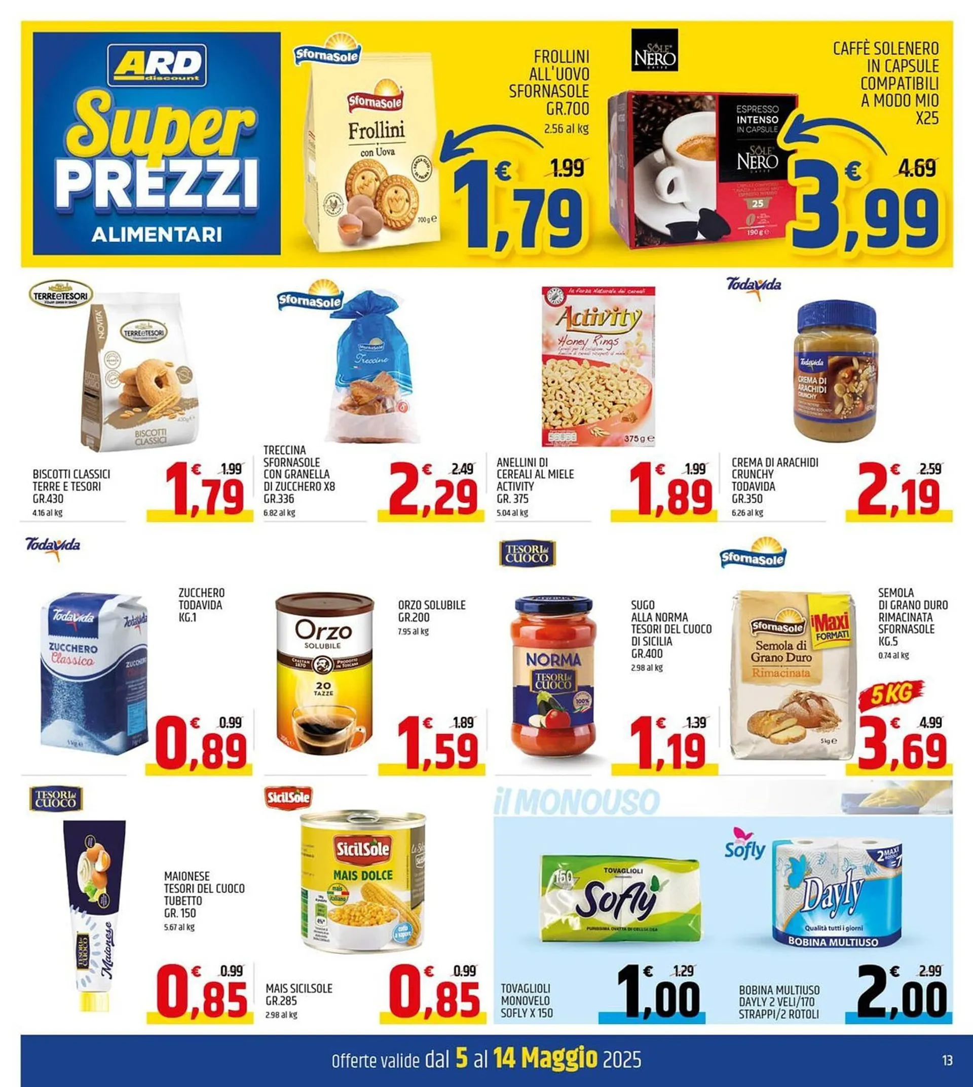 Volantino Ard Discount da 5 maggio a 14 maggio di 2025 - Pagina del volantino 13