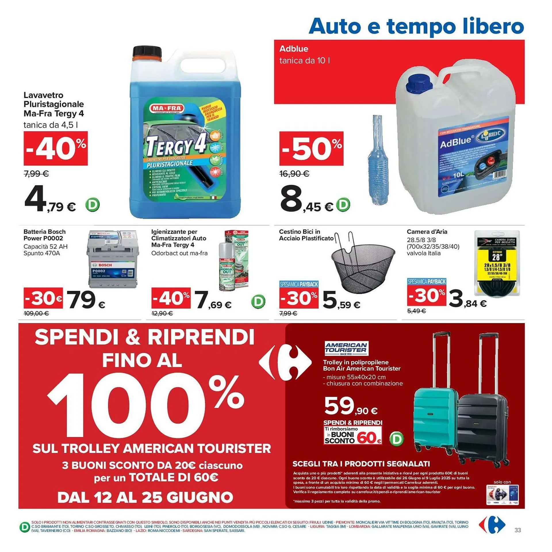 Volantino Carrefour Iper da 12 giugno a 25 giugno di 2025 - Pagina del volantino 33