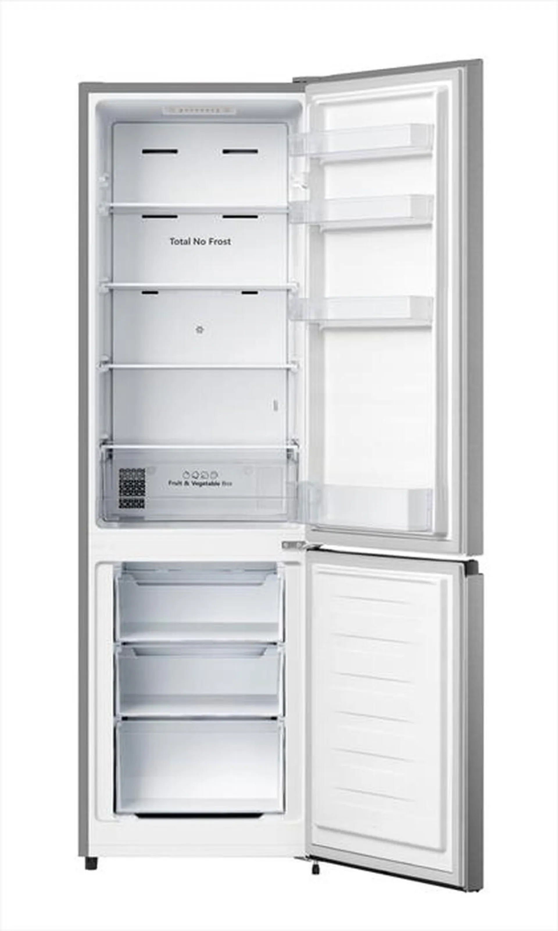 HISENSE - Frigorifero combinato FCN255ACE Classe E 255 lt-Inox