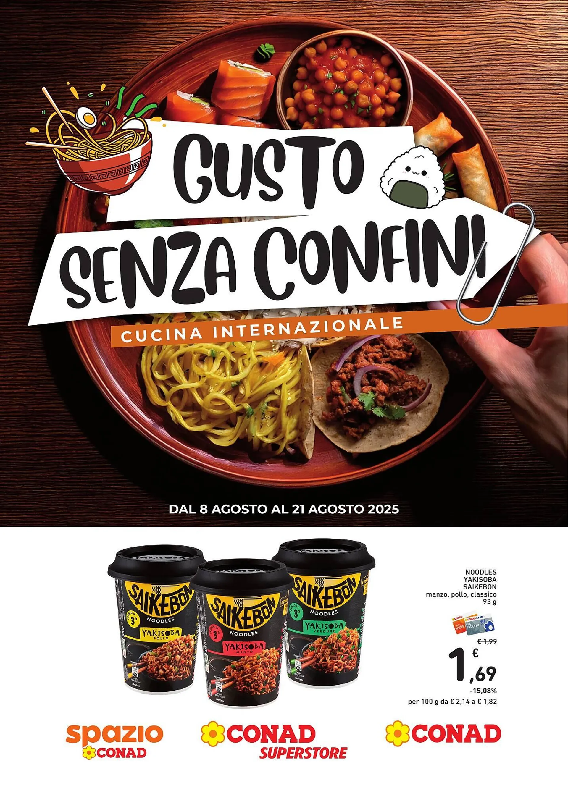 Volantino Conad da 8 agosto a 21 agosto di 2025 - Pagina del volantino 1