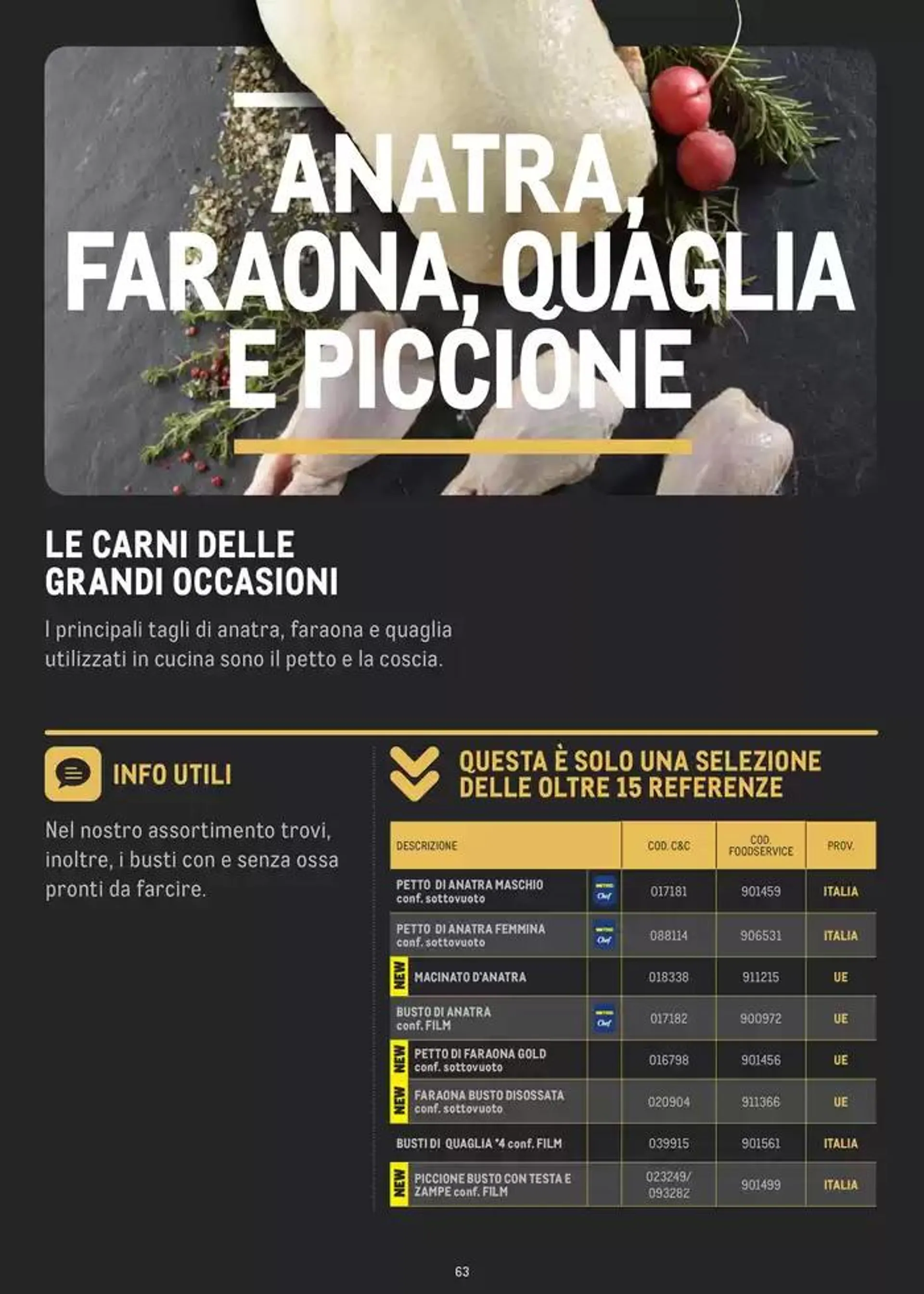 CATALOGO CARNE 2024 da 2 gennaio a 31 agosto di 2025 - Pagina del volantino 63