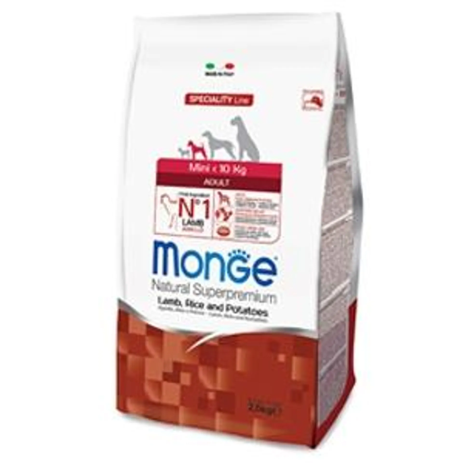 Monge - Natural Superpremium Mini Adult Agnello, Riso e Patate