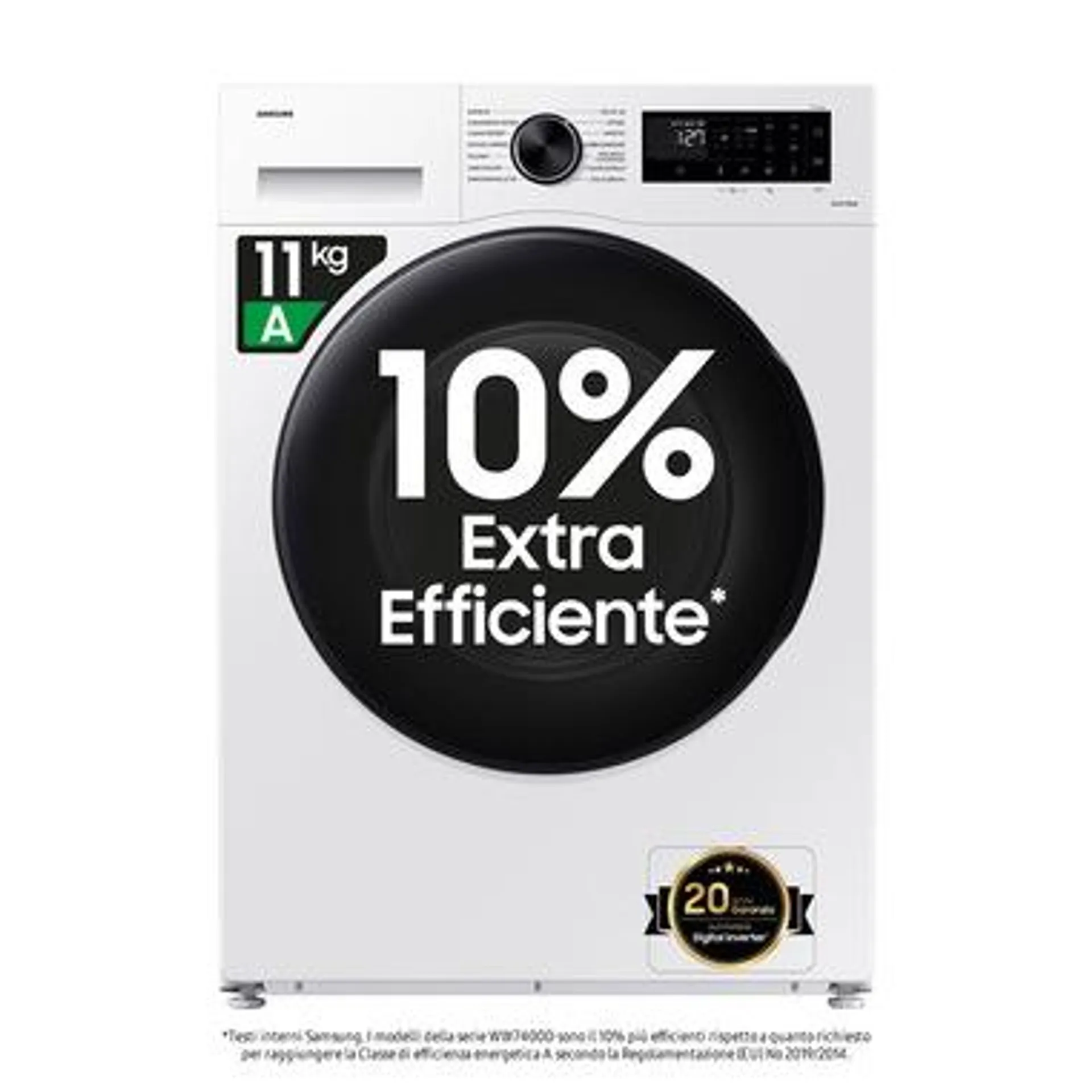 Samsung Lavatrice Crystal Clean 11 Kg WW11DG5B25AEET