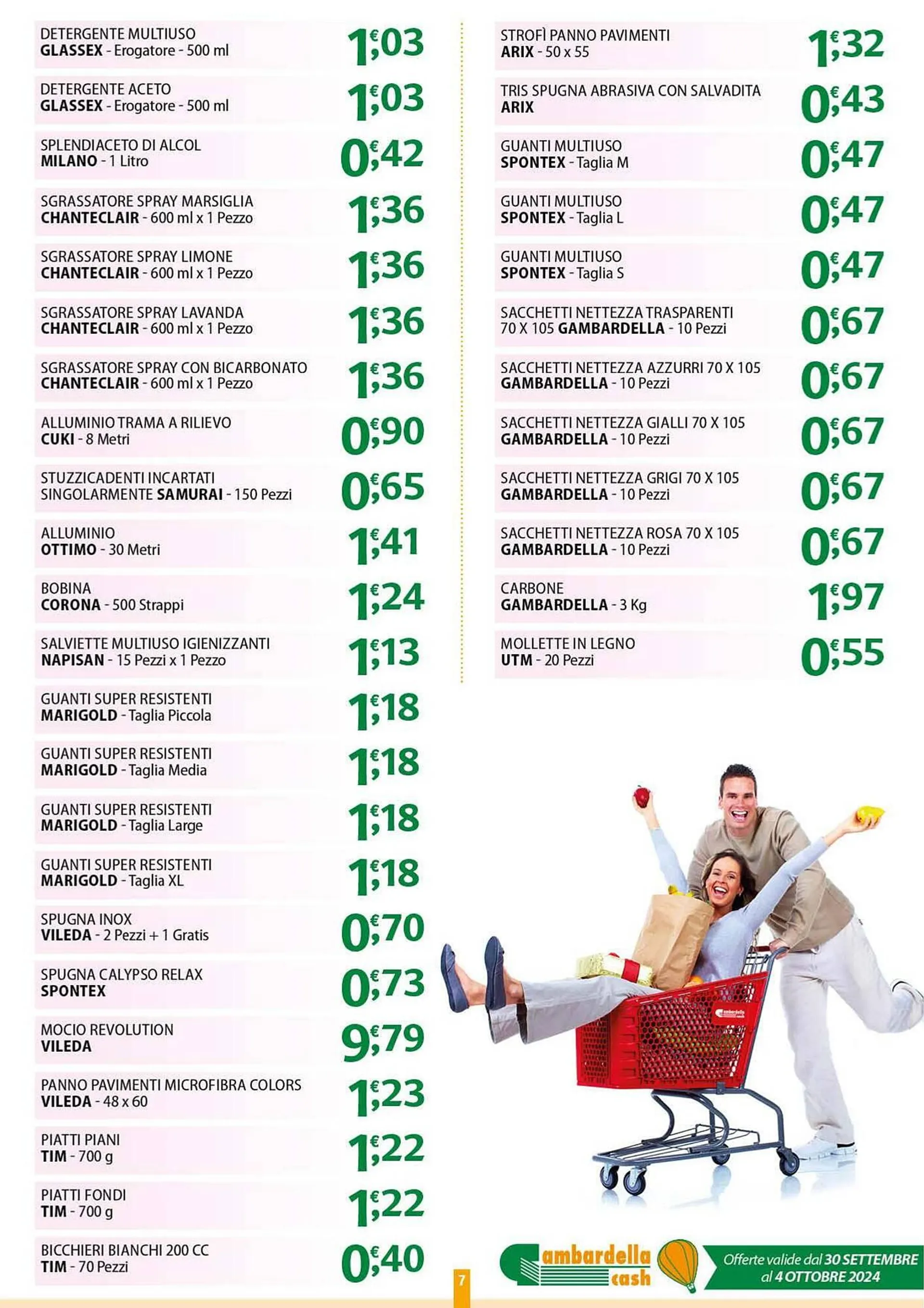Volantino Gambardella Cash da 30 settembre a 4 ottobre di 2024 - Pagina del volantino 7