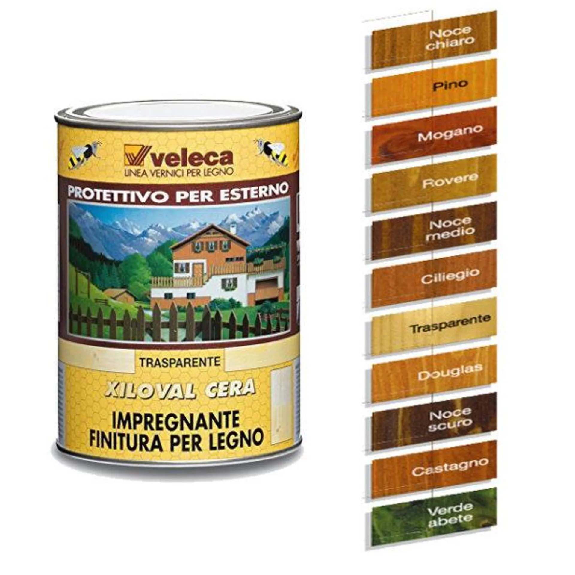 VELECA XILOVAL CERA NOCE MEDIO LT 2 5