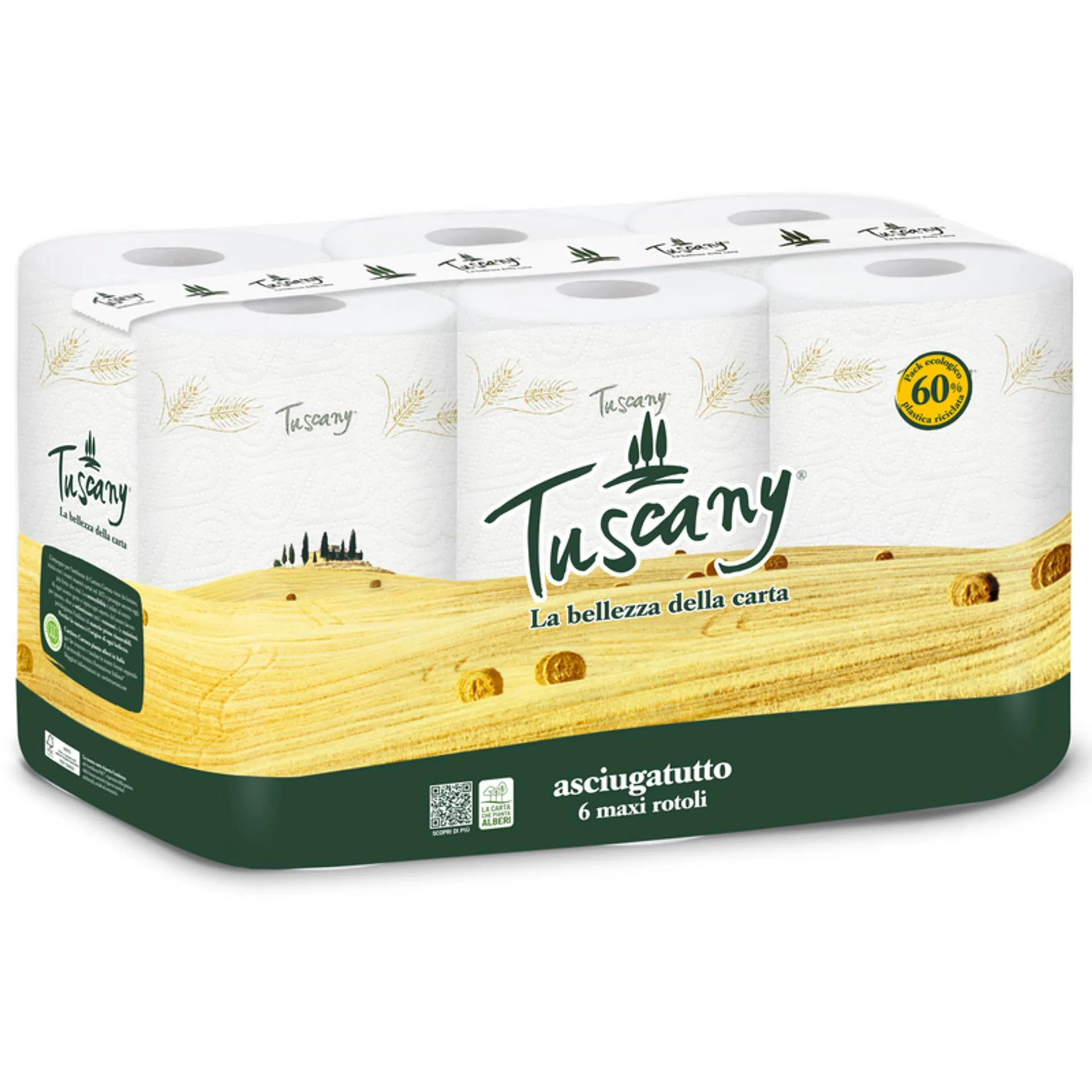 TUSCANY ASCIUGATUTTO 6 ROTOLI MAXI 2 VELI