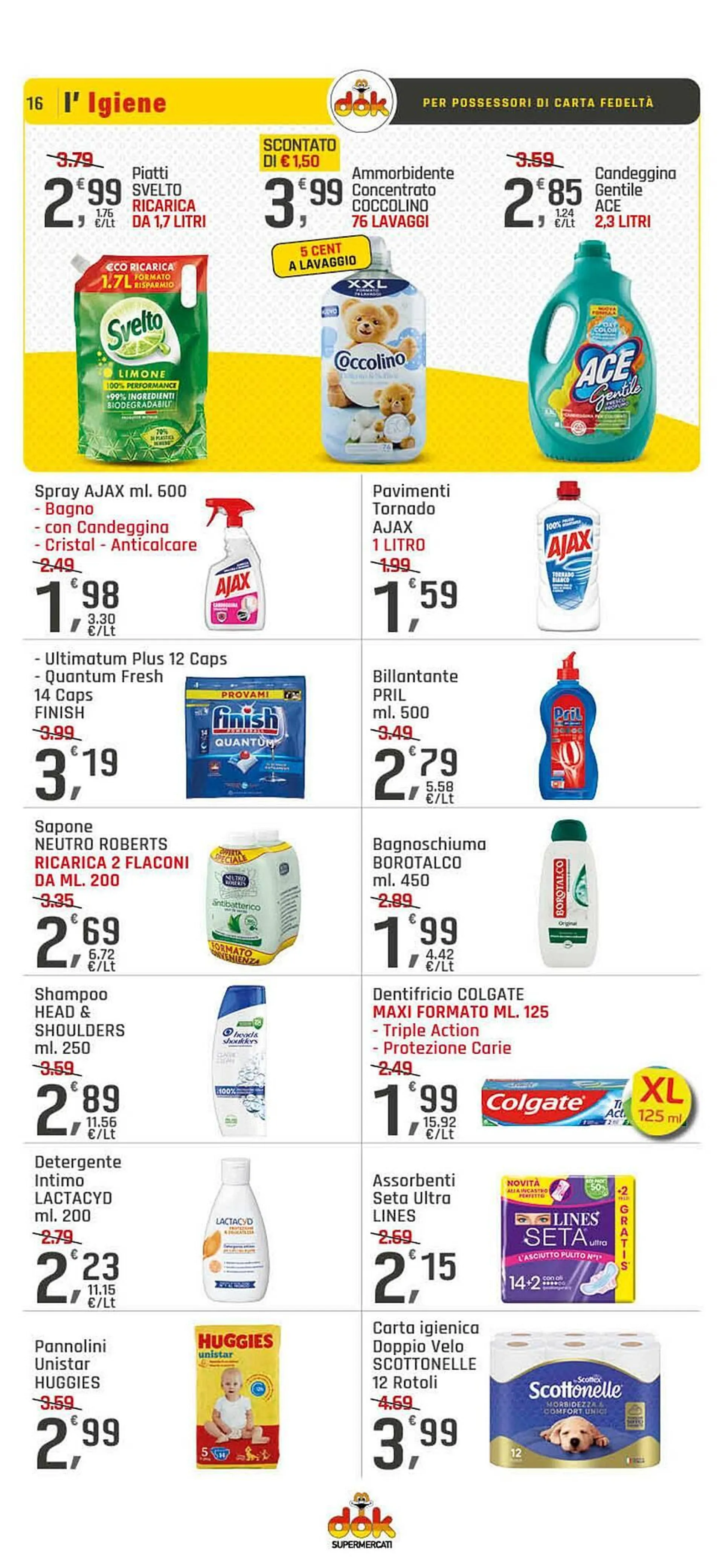 Volantino Supermercati Dok da 4 giugno a 14 giugno di 2025 - Pagina del volantino 16
