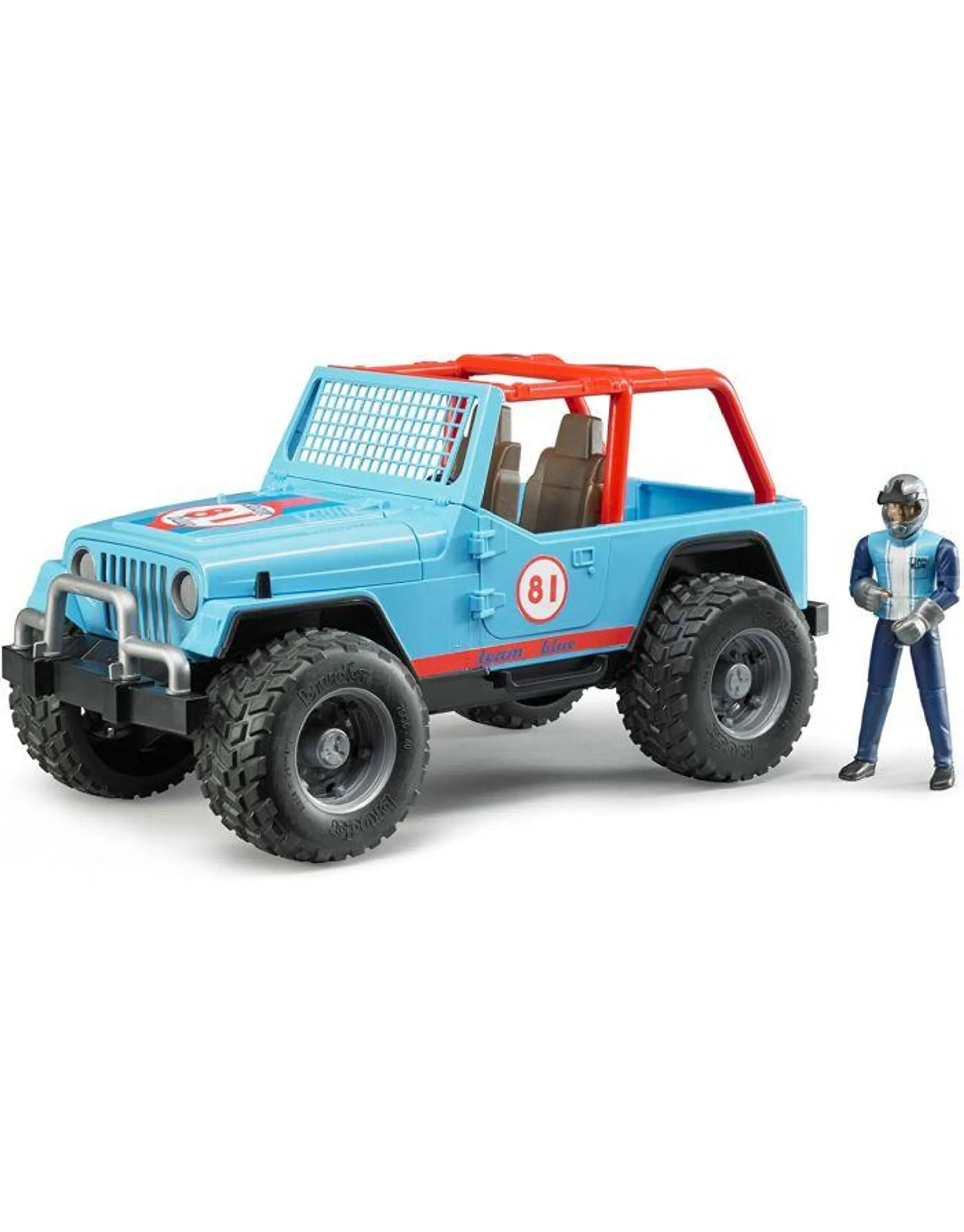 Bruder - Jeep Cross Country Race Blu con Pilota 2541