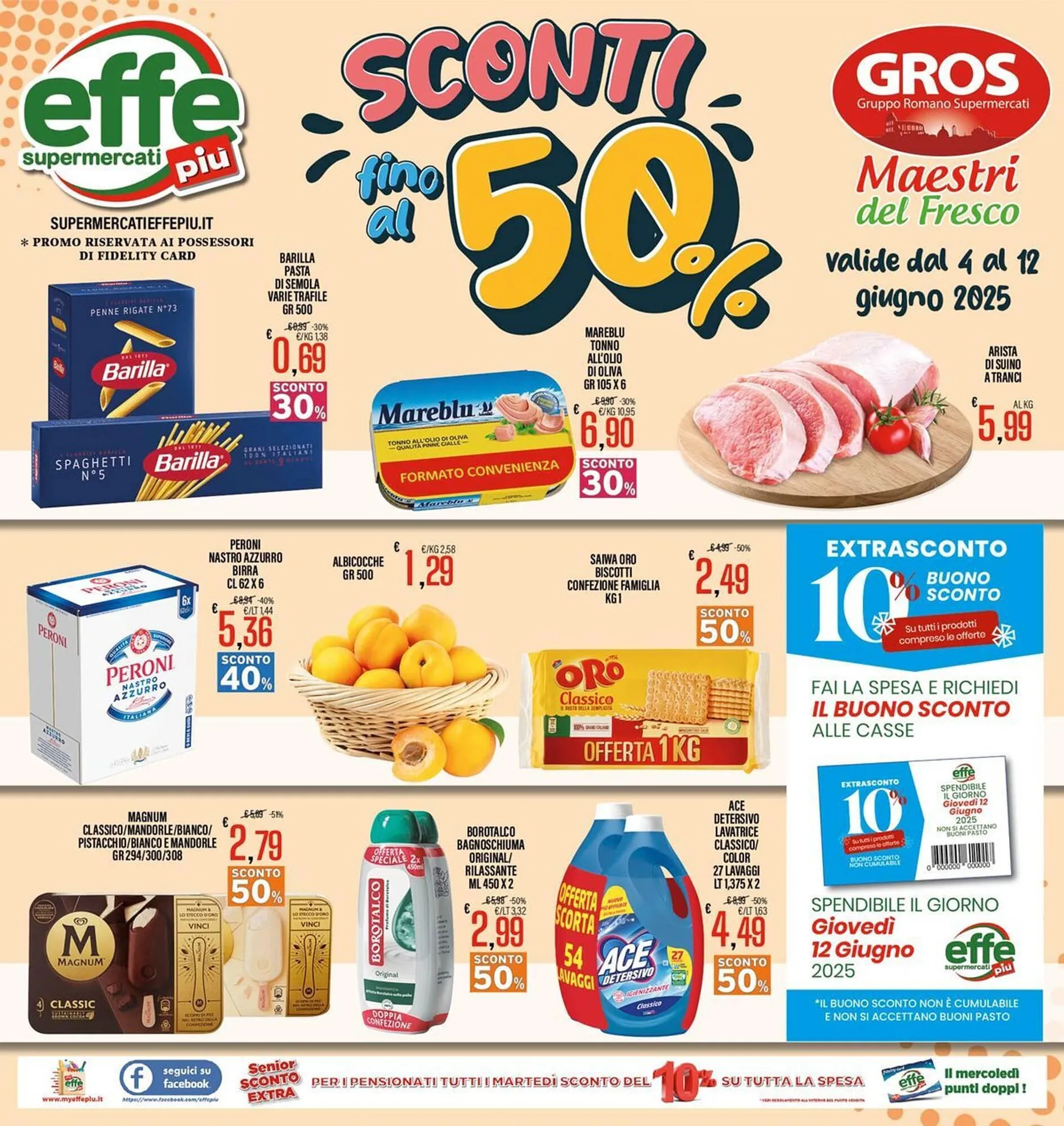 Volantino Supermercati EffePiù da 4 giugno a 12 giugno di 2025 - Pagina del volantino 1