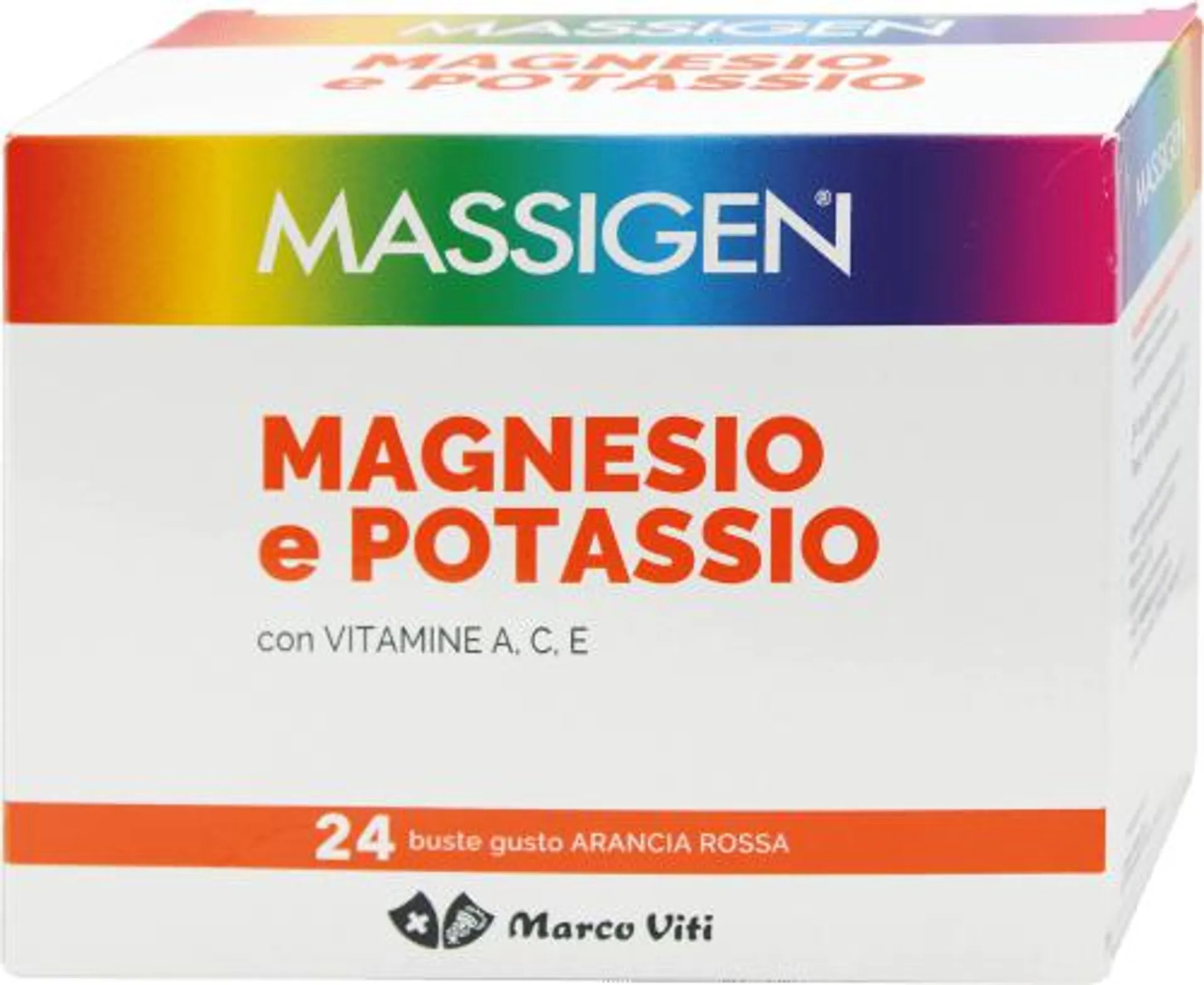 Magnesio e potassio con vitamina A, C, E, 24 pz