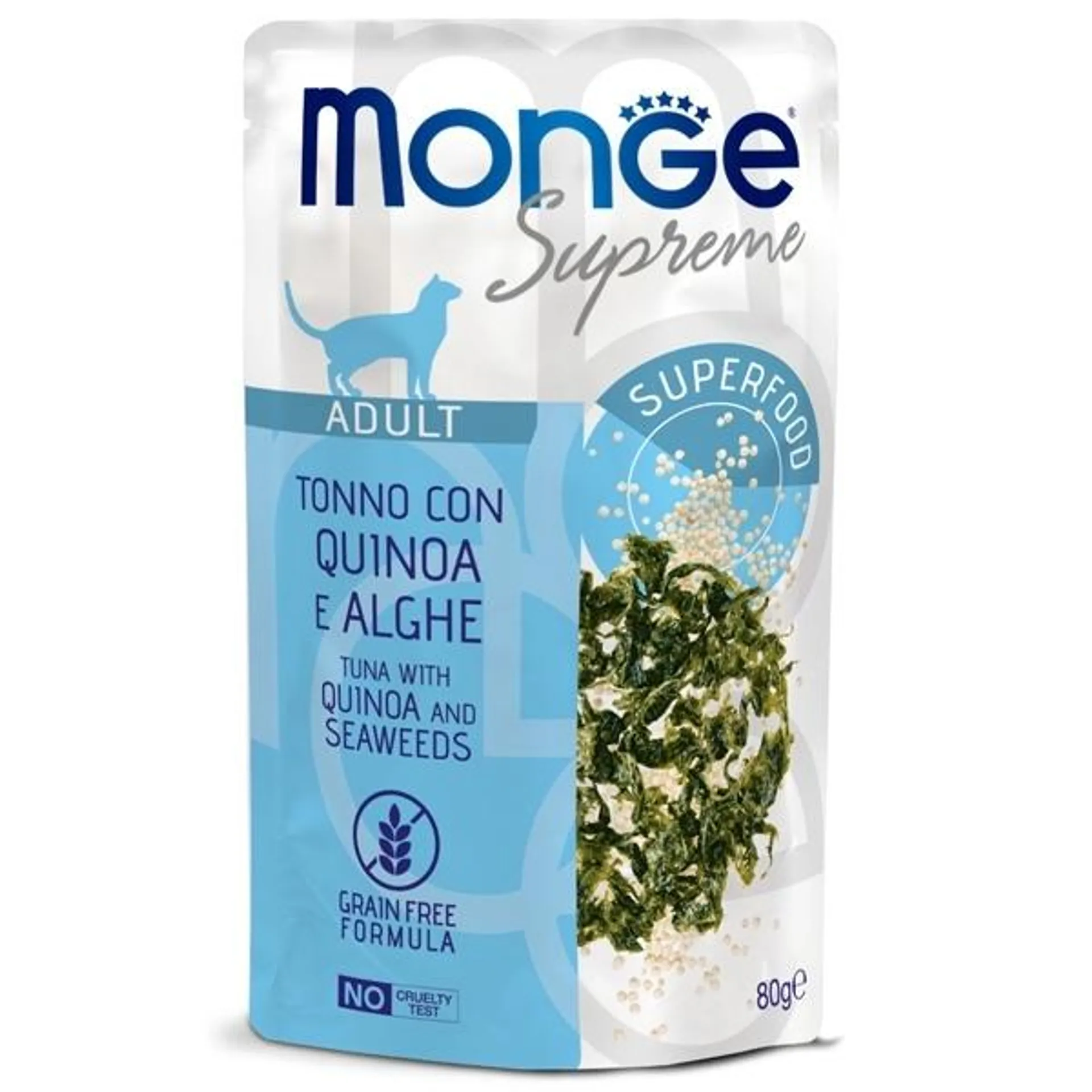 Monge - Supreme Adult Pezzetti di Tonno con Quinoa e Alghe