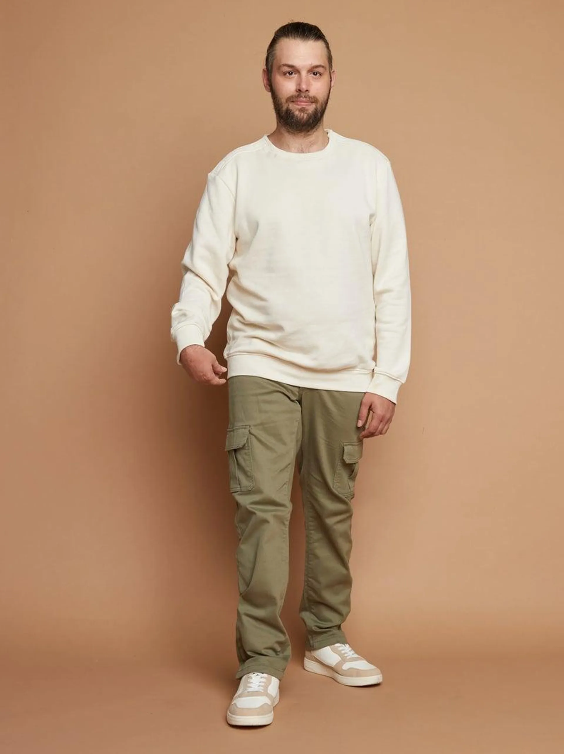 Pantaloni regular fit con tasche con patta - So Easy - VERDE