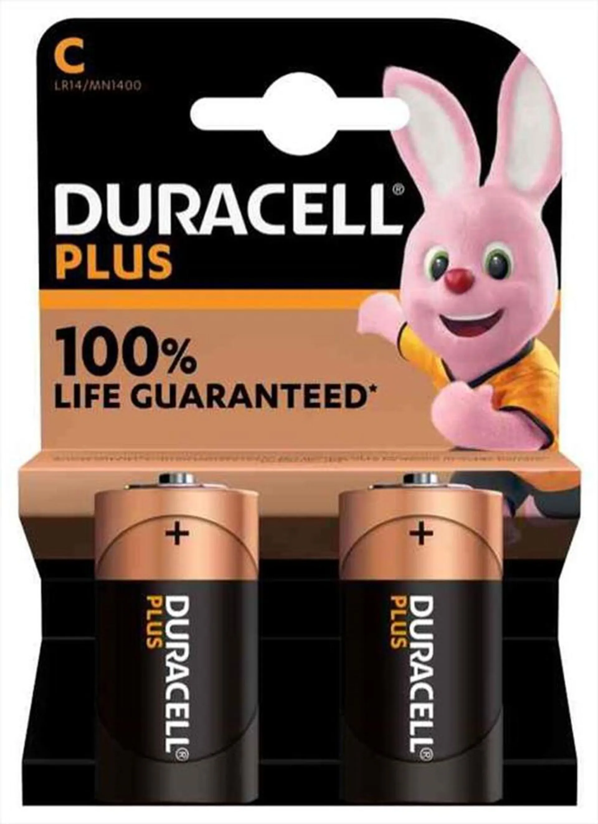 DURACELL - DURACELL PLUS 100 MEZZATORCIA(C),2 PEZZI BL MN1400