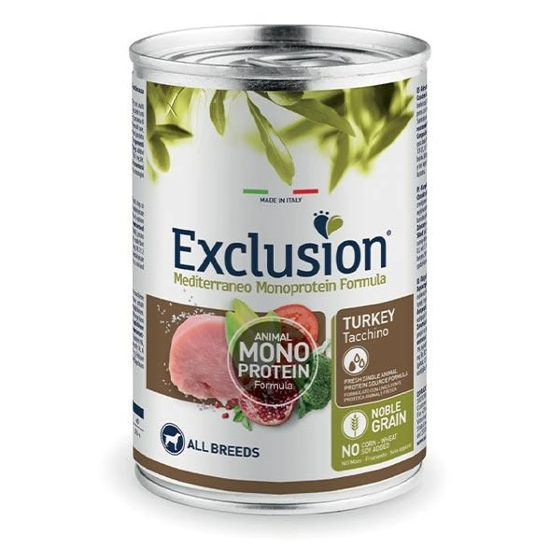 Exclusion - Mediterraneo Monoprotein Adult All Breed con Tacchino