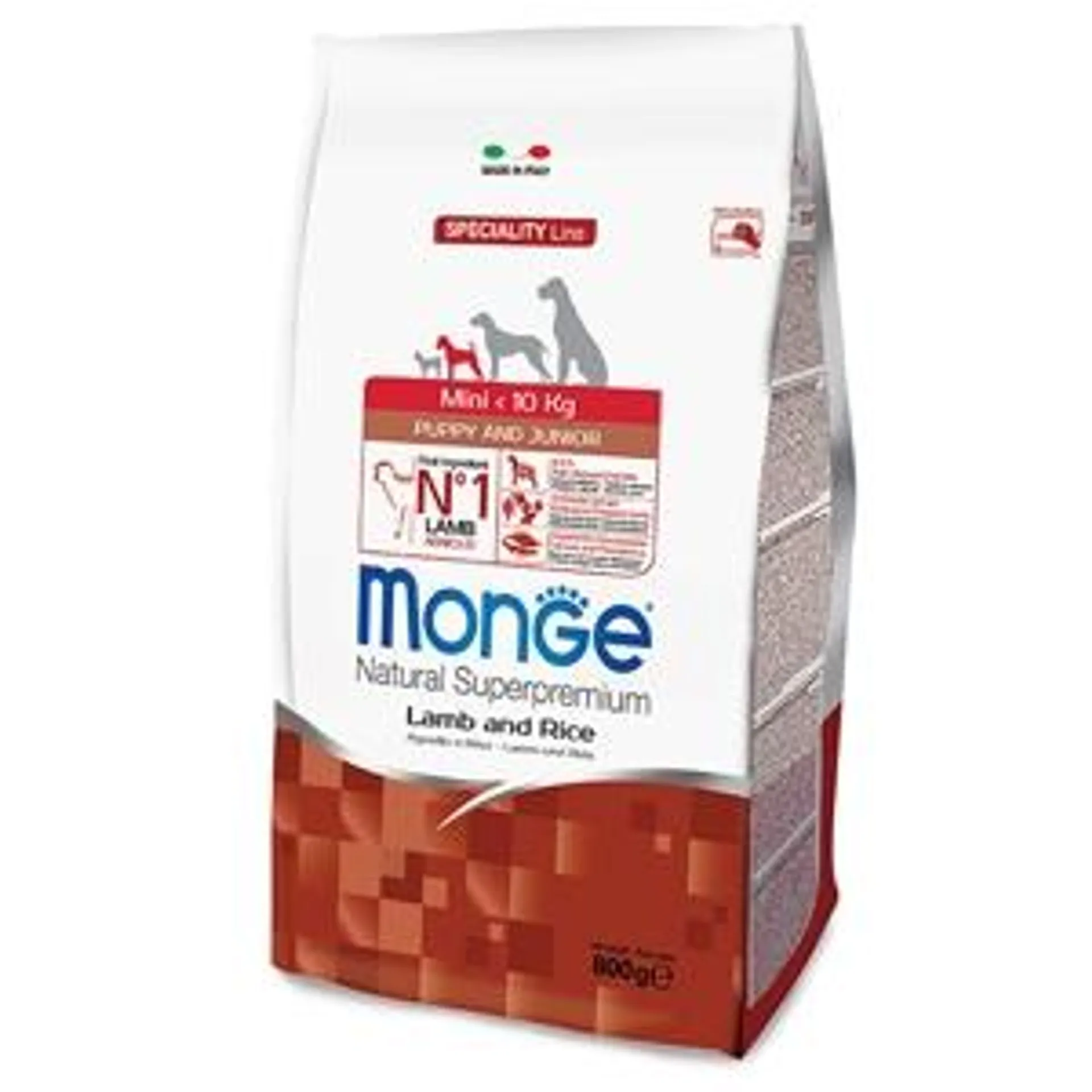 Monge - Natural Superpremium Mini Puppy & Junior Agnello e Riso