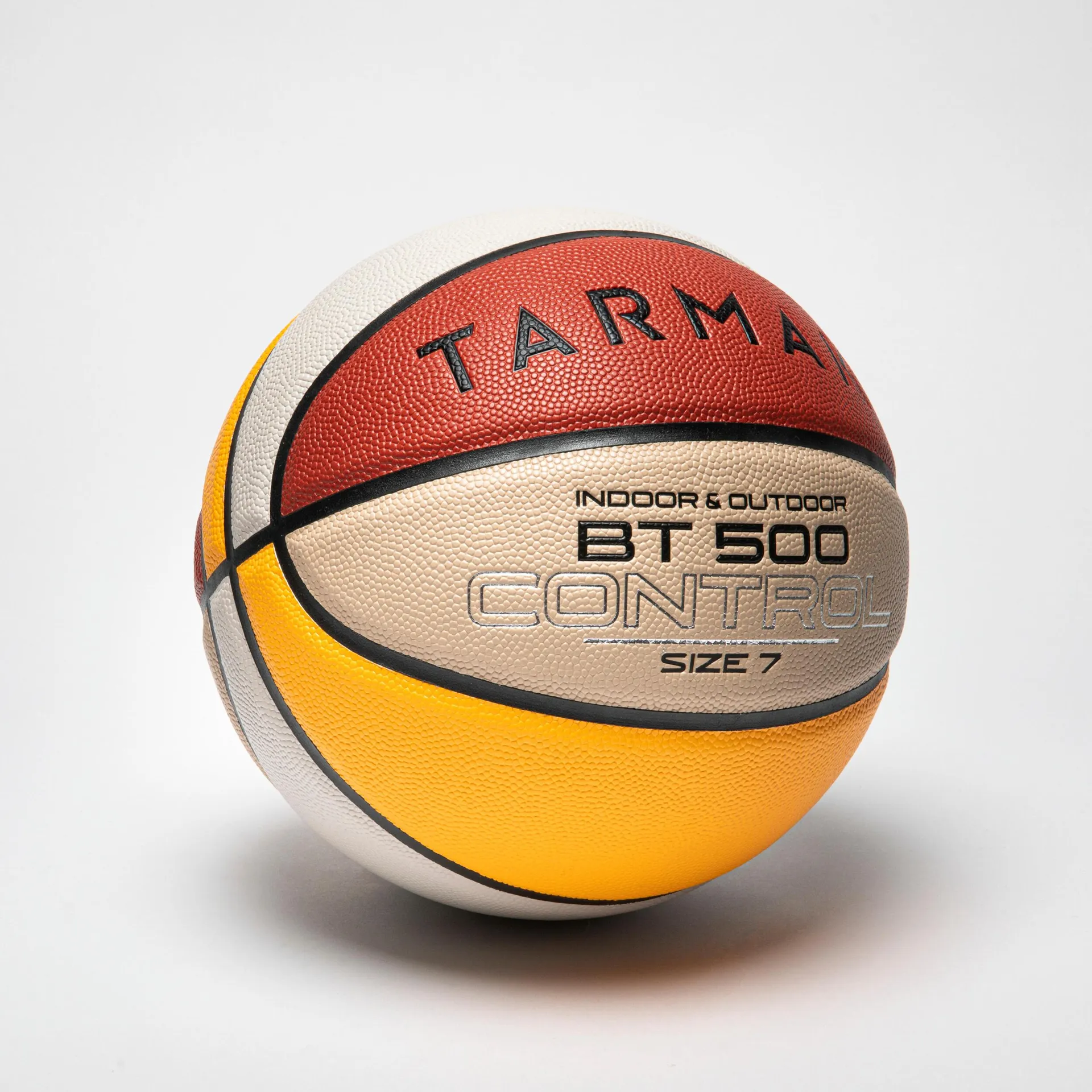 Pallone basket BT 500 taglia 7 arancione-beige-giallo