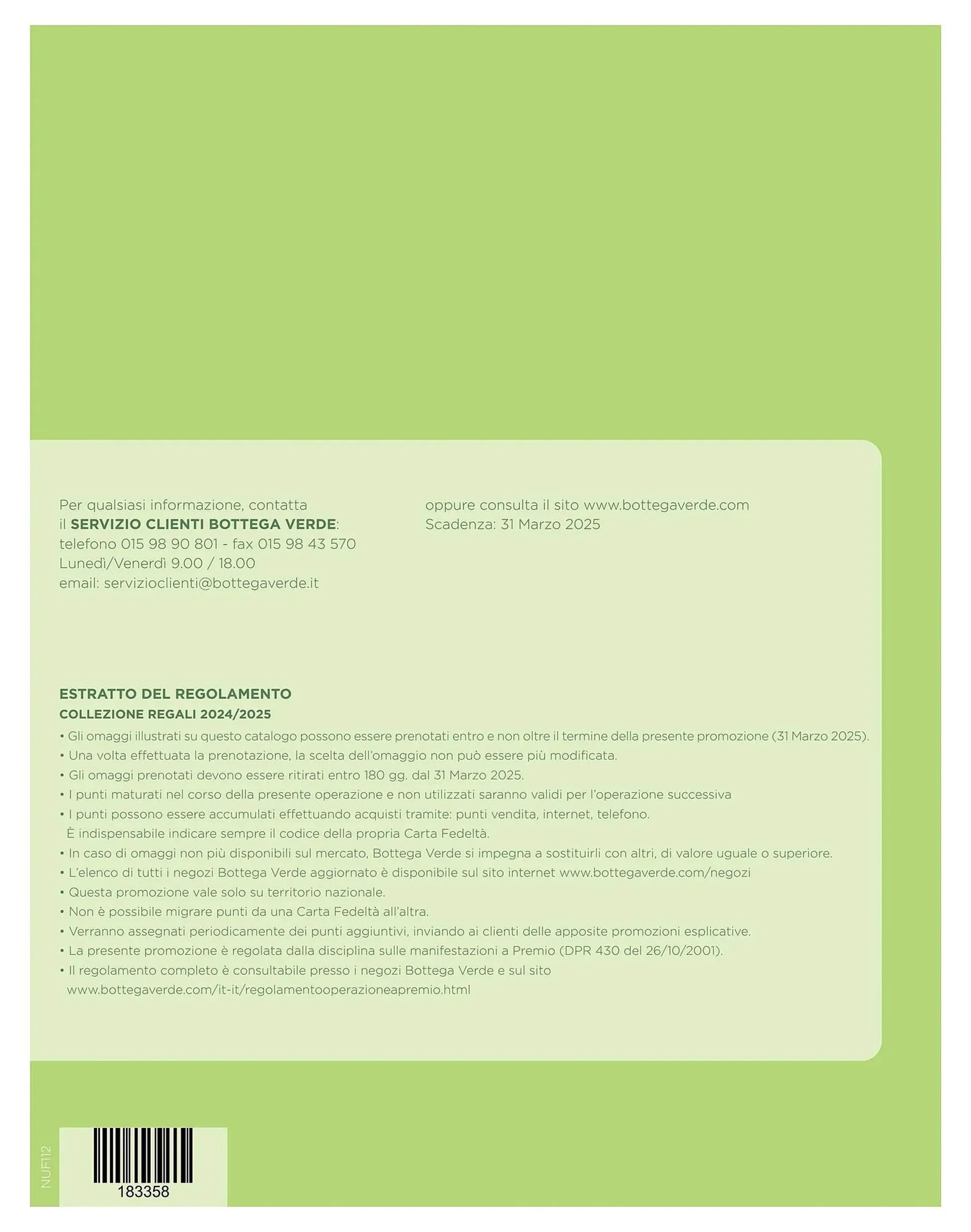 Volantino Bottega Verde da 1 aprile a 1 gennaio di 2025 - Pagina del volantino 36