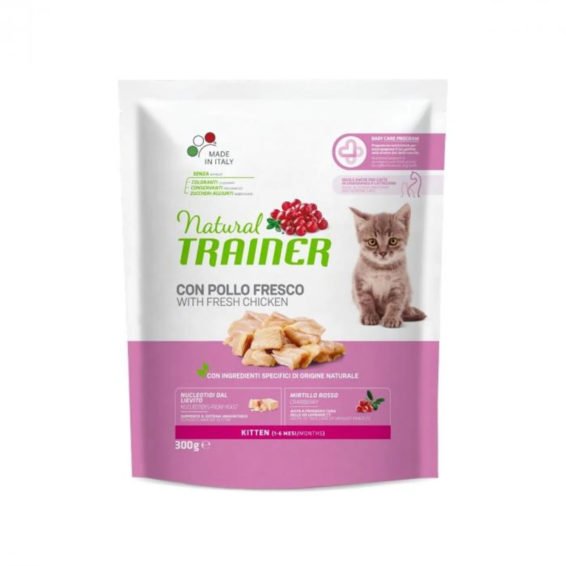 Natural Trainer Kitten cibo umido per gattini Bustina 300g