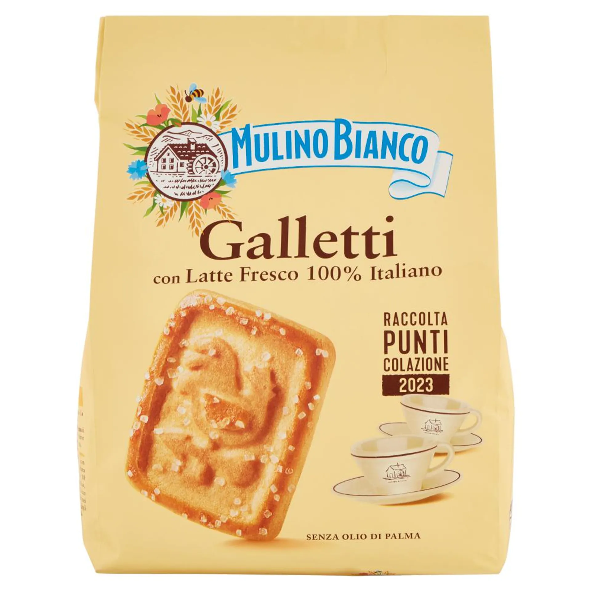 Mulino Bianco Galletti Biscotti con Latte Fresco 100% Italiano 800g