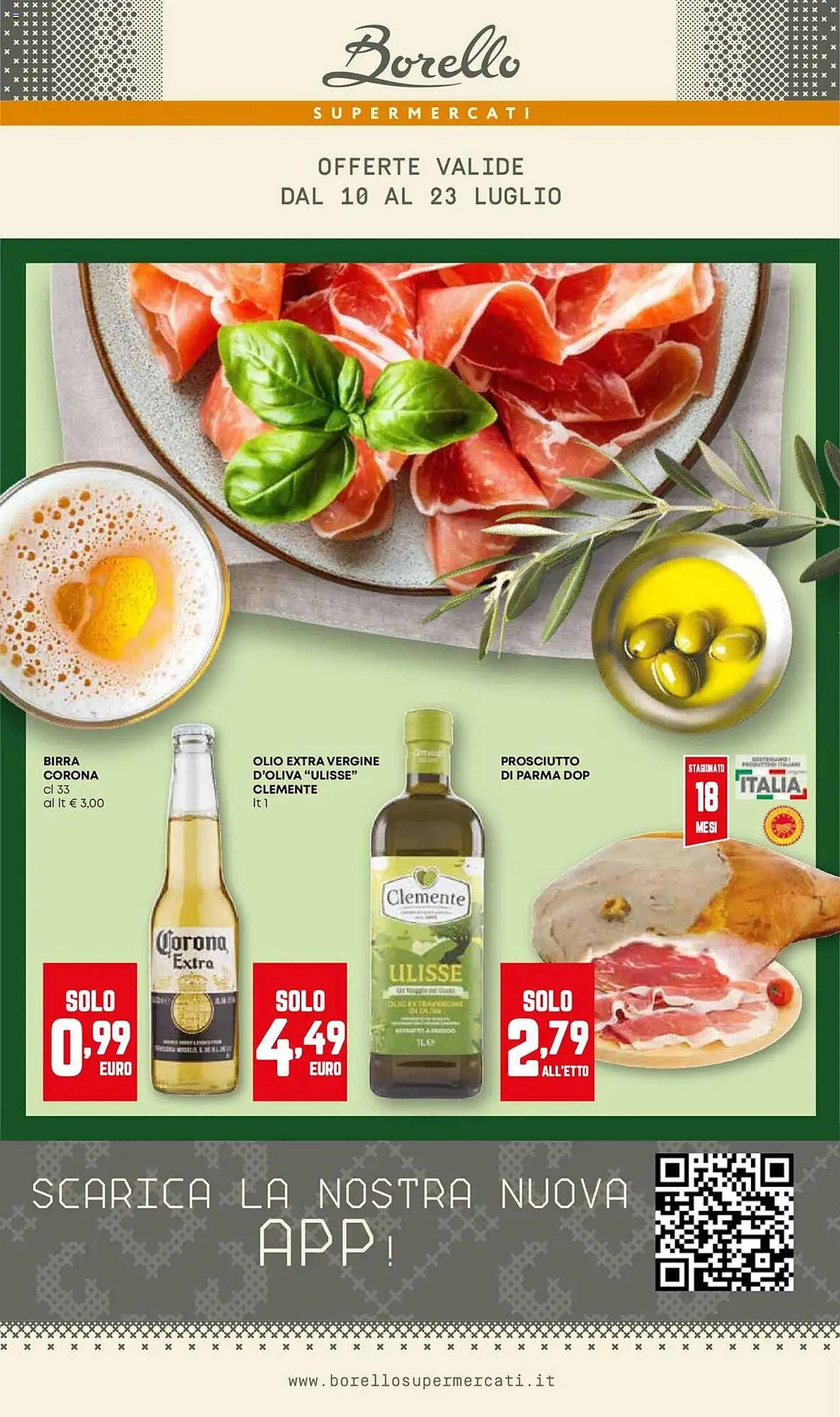 Volantino Borello Supermercati da 10 luglio a 23 luglio di 2025 - Pagina del volantino 1
