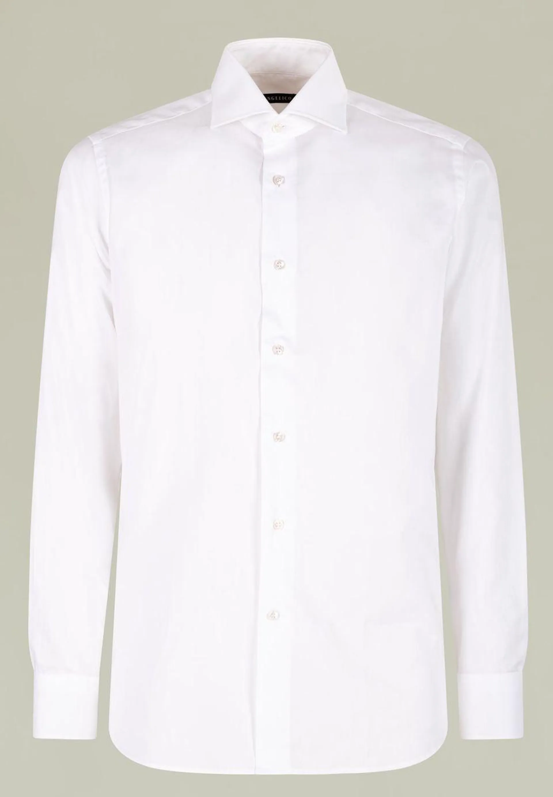 Camicia bianca oxford francese slim