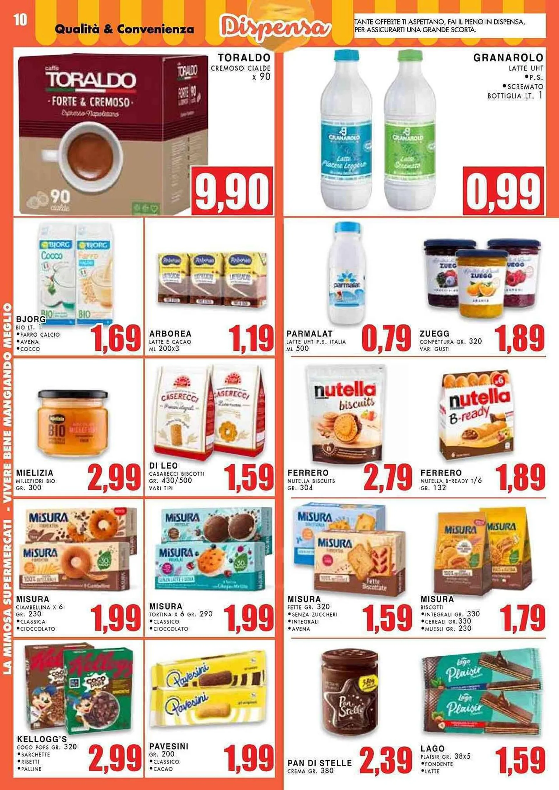 Volantino La Mimosa Supermercati da 2 aprile a 14 aprile di 2024 - Pagina del volantino 10