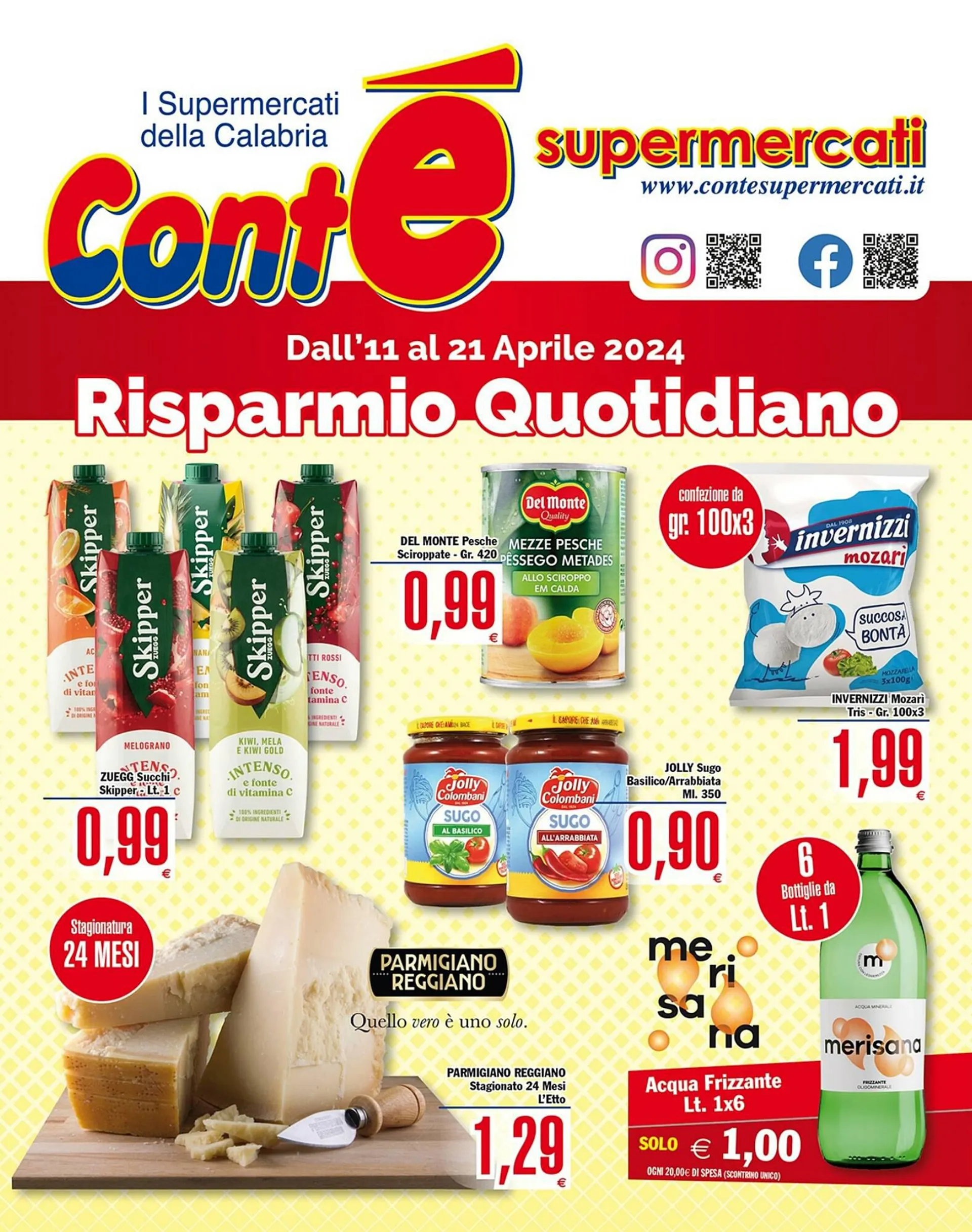 Volantino Conté Supermercati da 11 aprile a 21 aprile di 2024 - Pagina del volantino 1