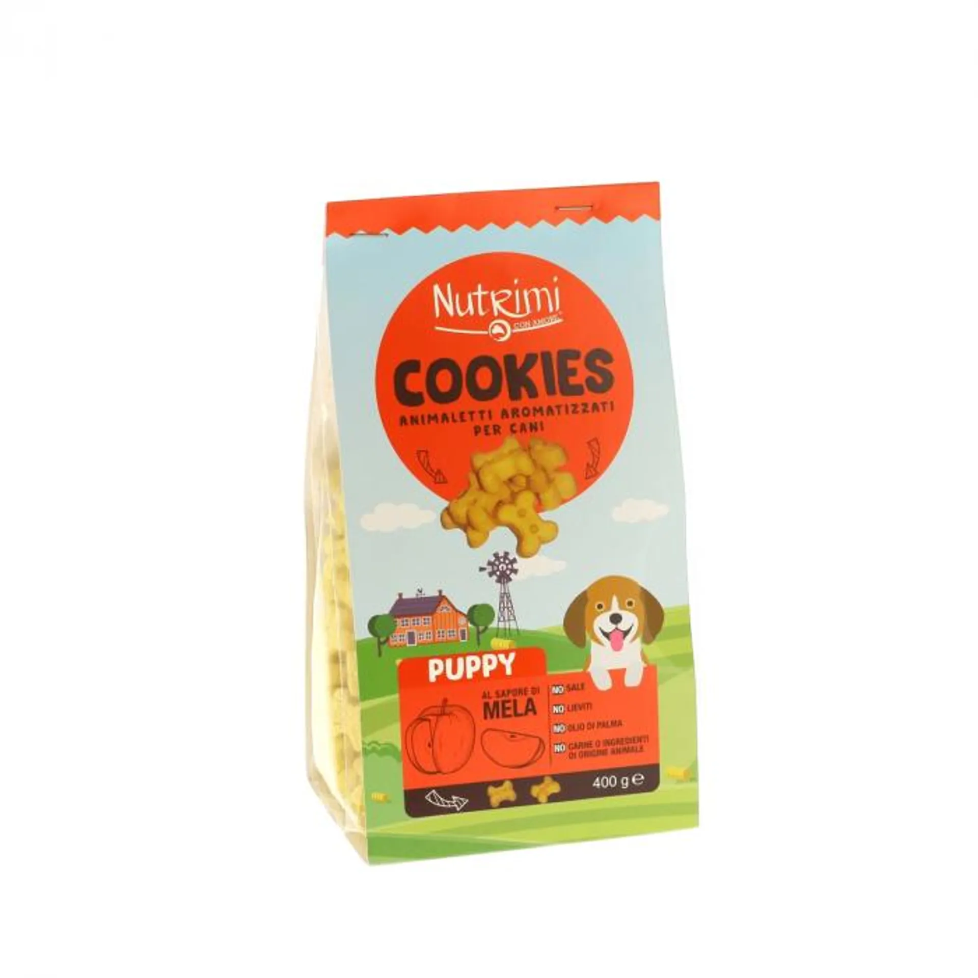 Nutrimi cookies Puppy alla Mela 400g