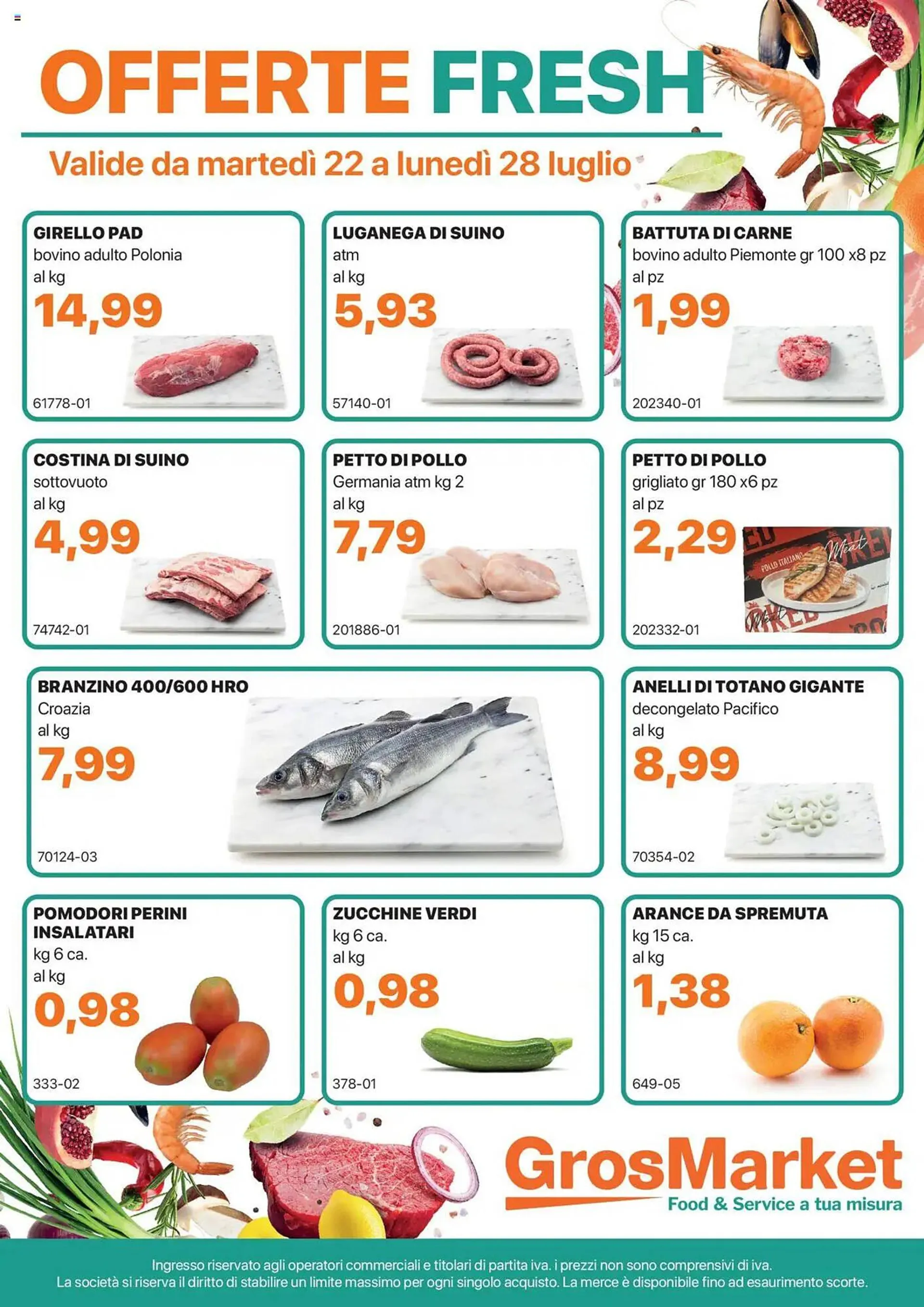 Volantino GrosMarket da 22 luglio a 28 luglio di 2025 - Pagina del volantino 1