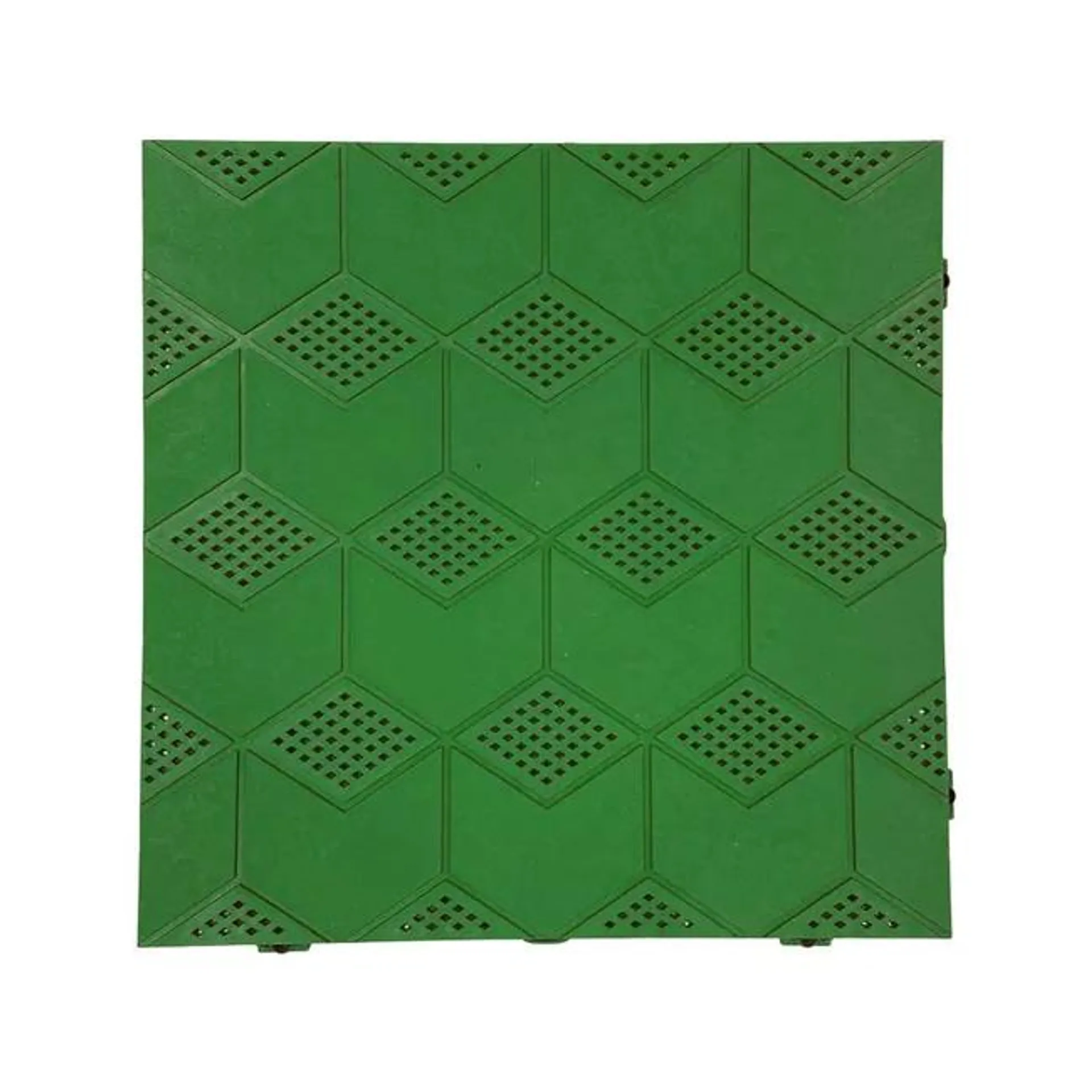 Piastrelle ad incastro ONEK SNAP DESIGN in polietilene 38 x 38 cm Sp 25 mm, verde