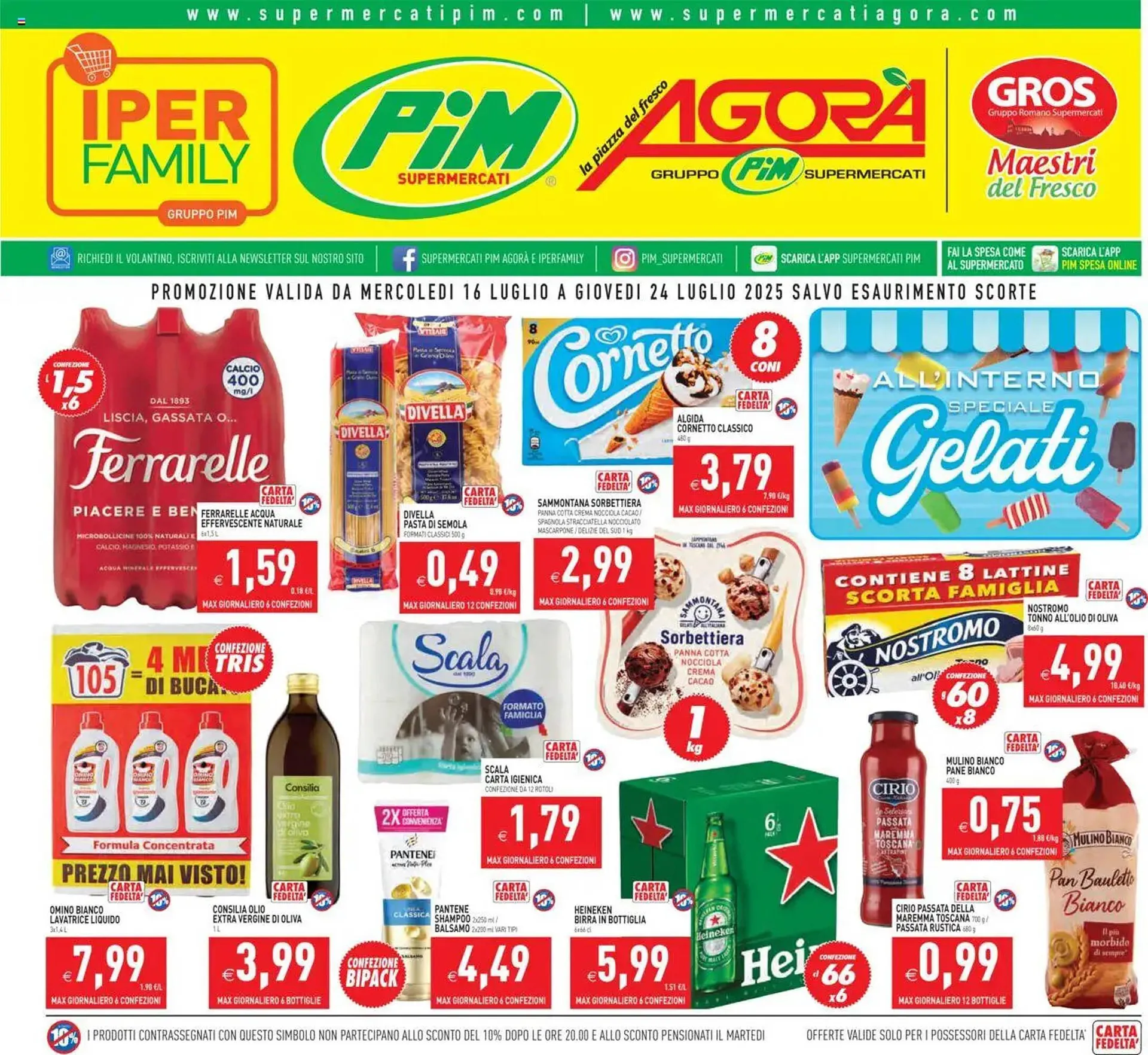 Volantino Pim Supermercati da 16 luglio a 24 luglio di 2025 - Pagina del volantino 1
