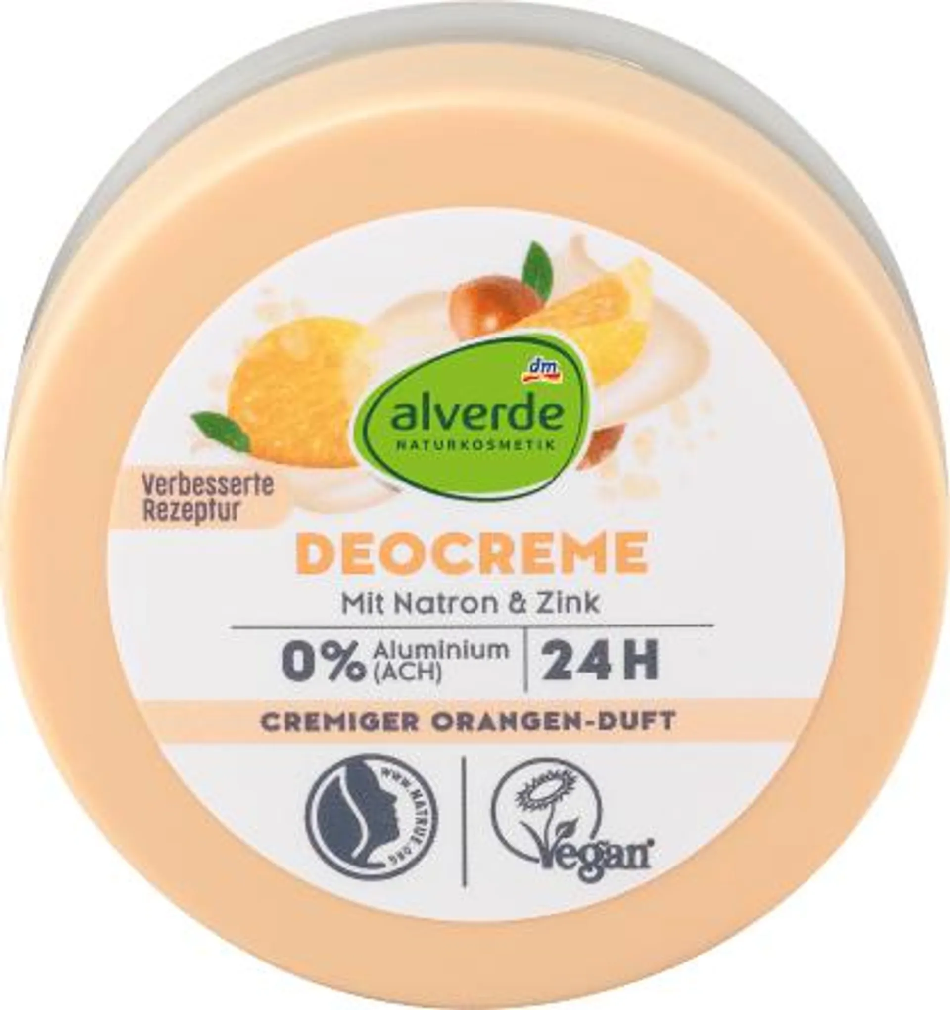 Deodorante in crema con zinco e bicarbonato, 50 ml