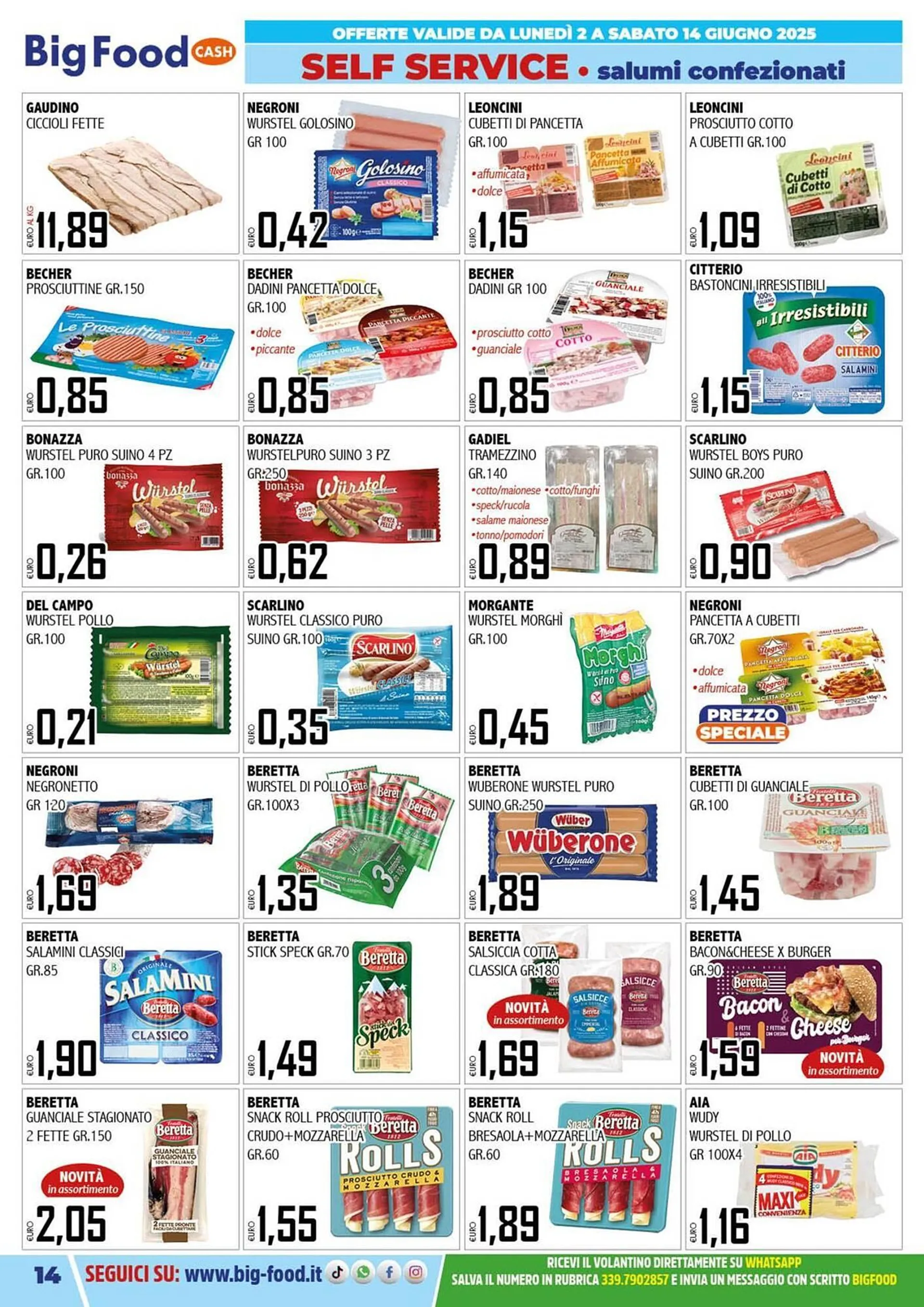 Volantino Big Food da 2 giugno a 14 giugno di 2025 - Pagina del volantino 14