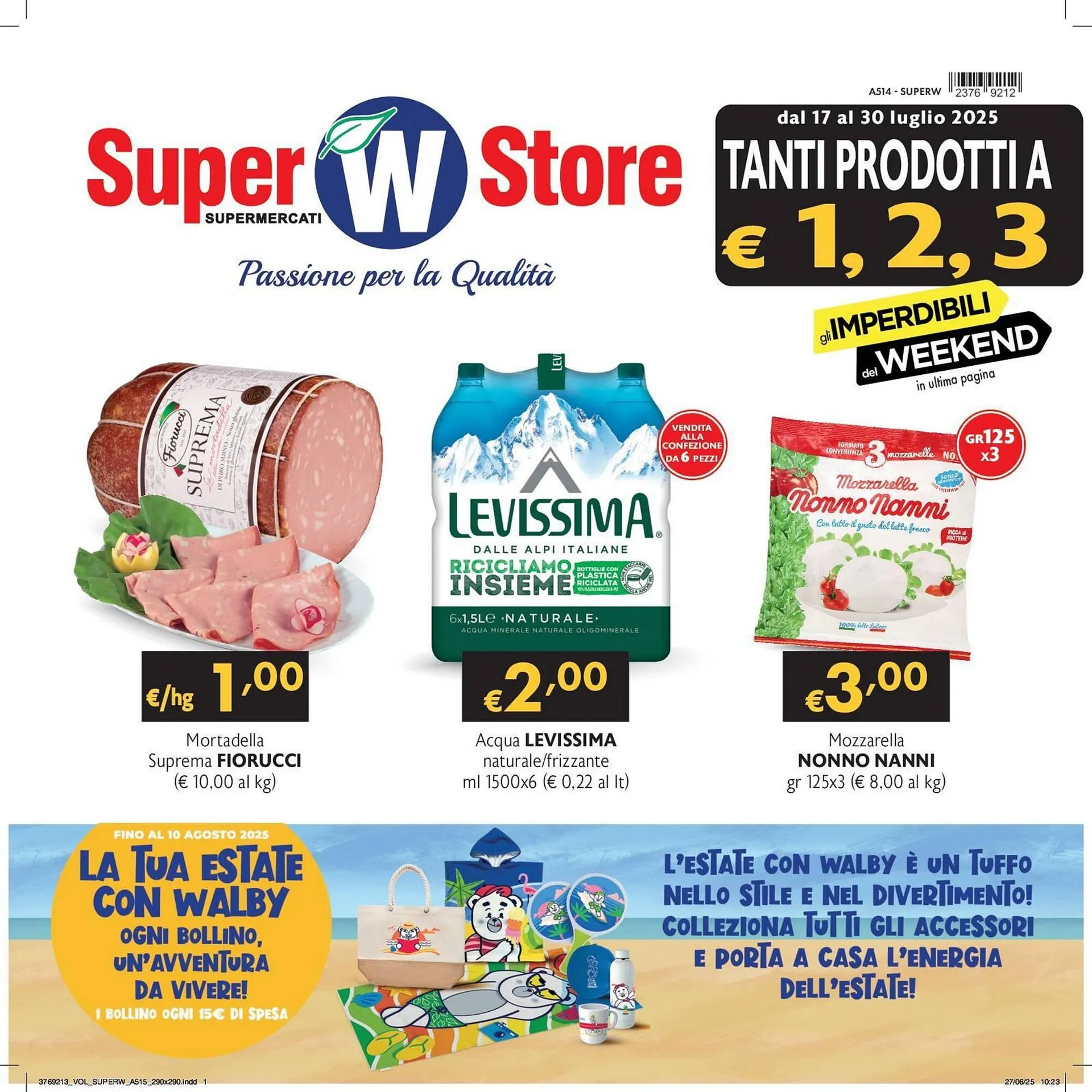 Volantino SuperW da 17 luglio a 30 luglio di 2025 - Pagina del volantino 1
