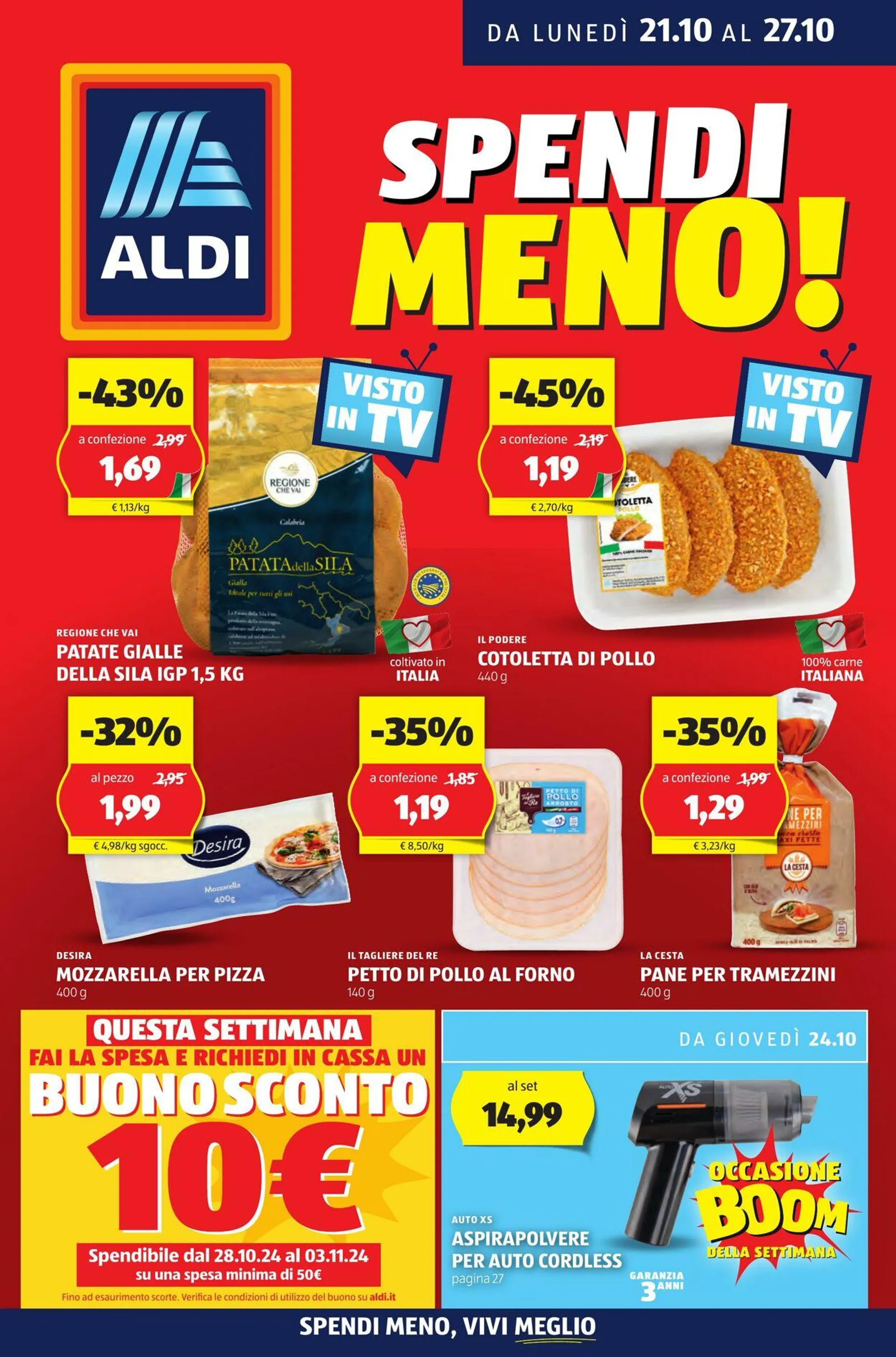 Aldi Volantino attuale da 21 ottobre a 27 ottobre di 2024 - Pagina del volantino 1