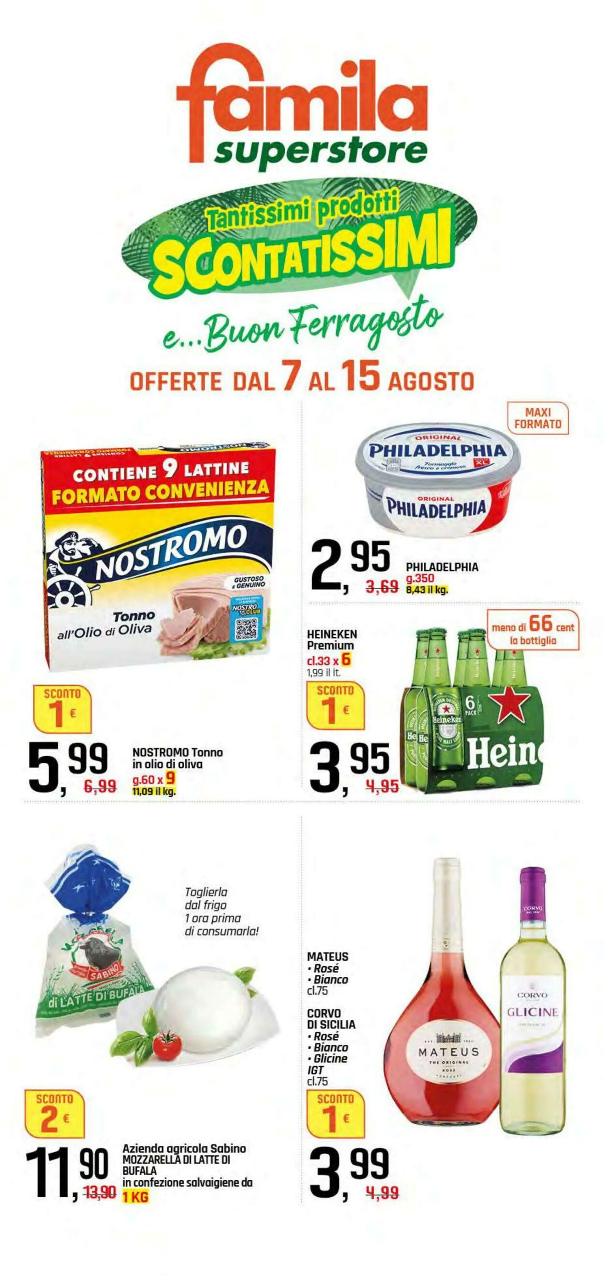Famila Volantino attuale da 7 agosto a 15 agosto di 2025 - Pagina del volantino 1