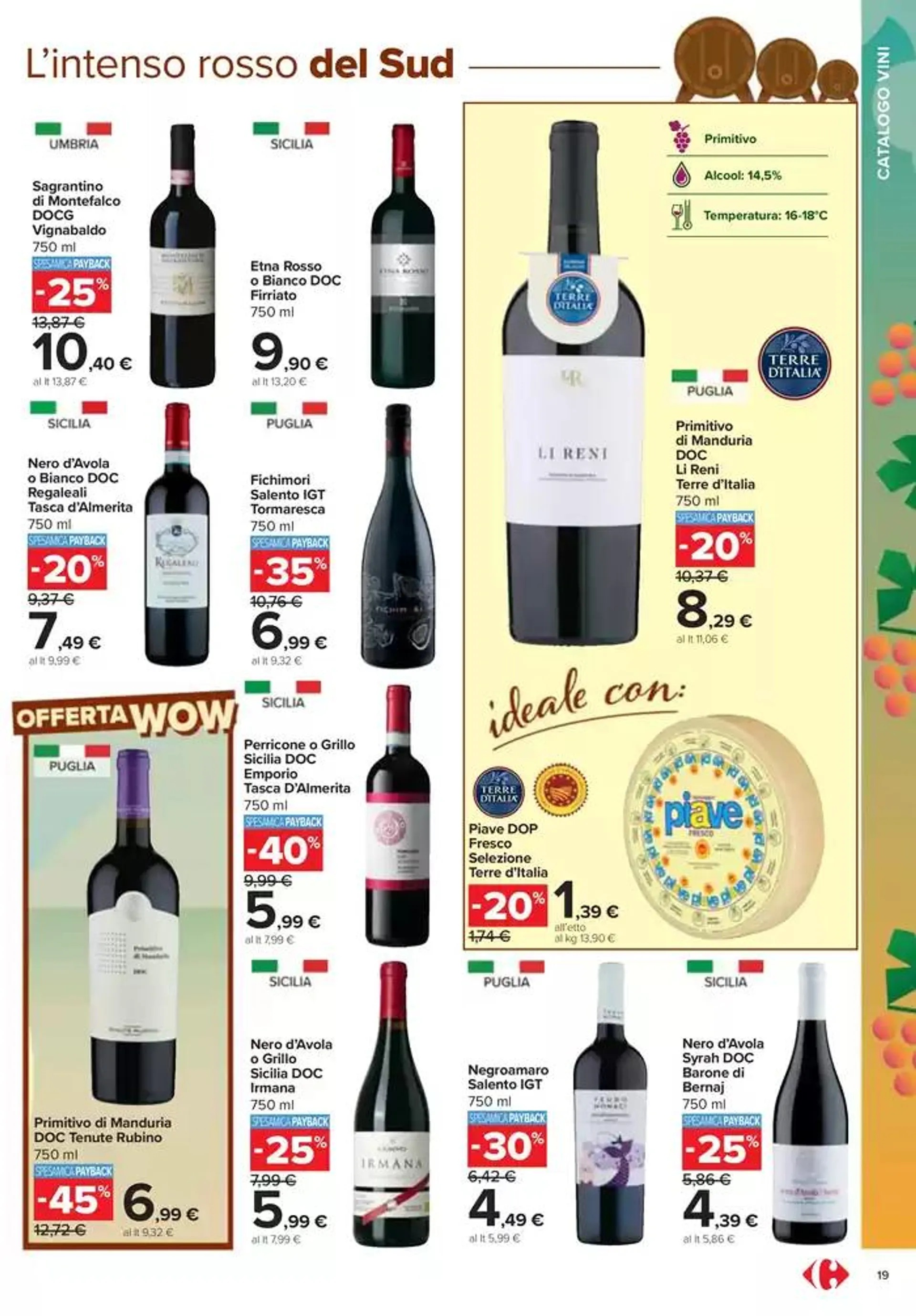 Catalogo vini  da 7 ottobre a 10 novembre di 2024 - Pagina del volantino 19