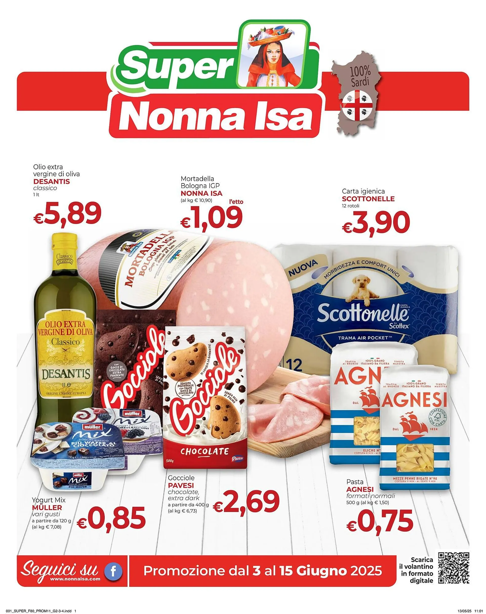 Volantino Supermercati Nonna Isa da 3 giugno a 15 giugno di 2025 - Pagina del volantino 1