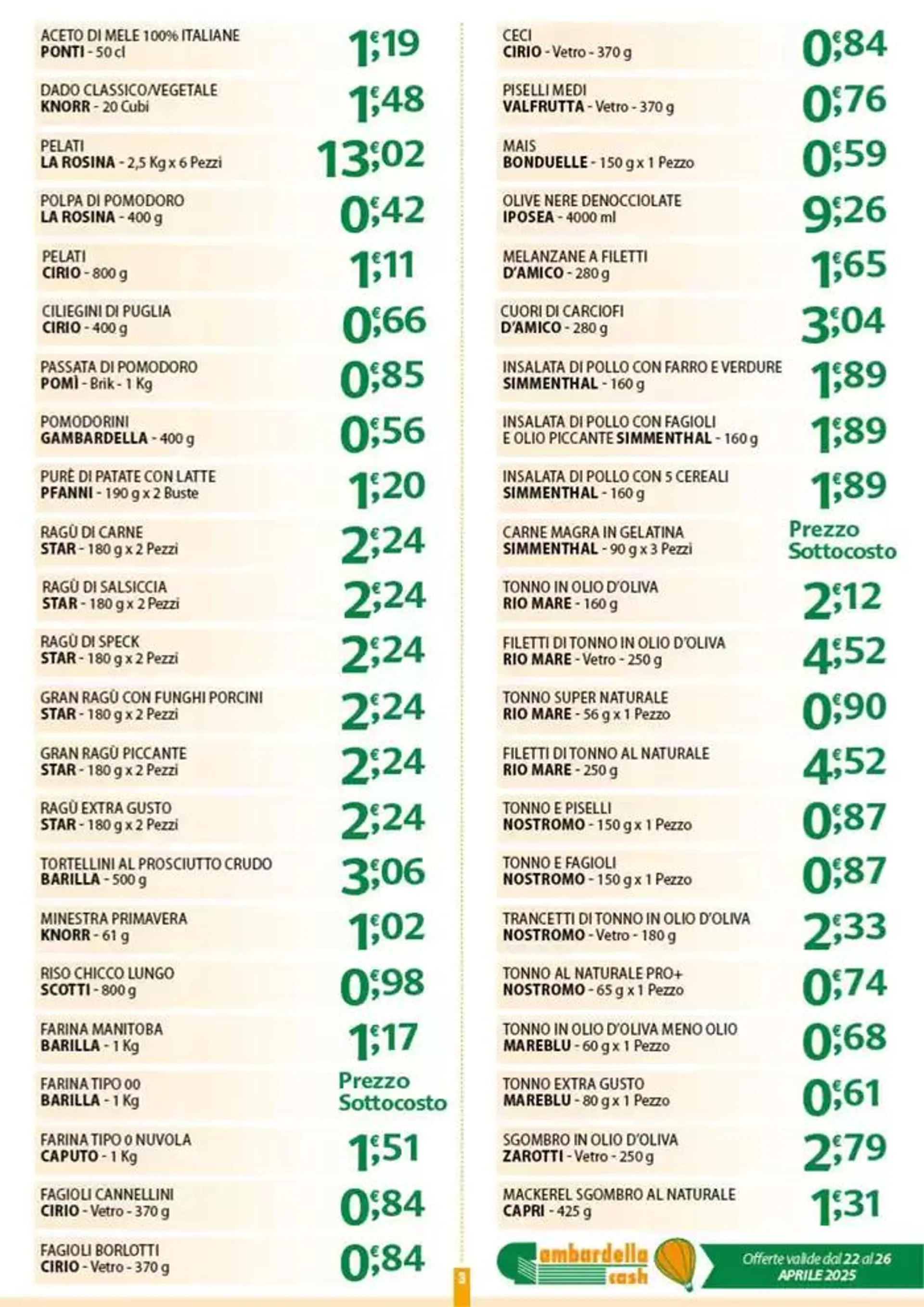 Sottocosto  da 22 aprile a 26 aprile di 2025 - Pagina del volantino 3