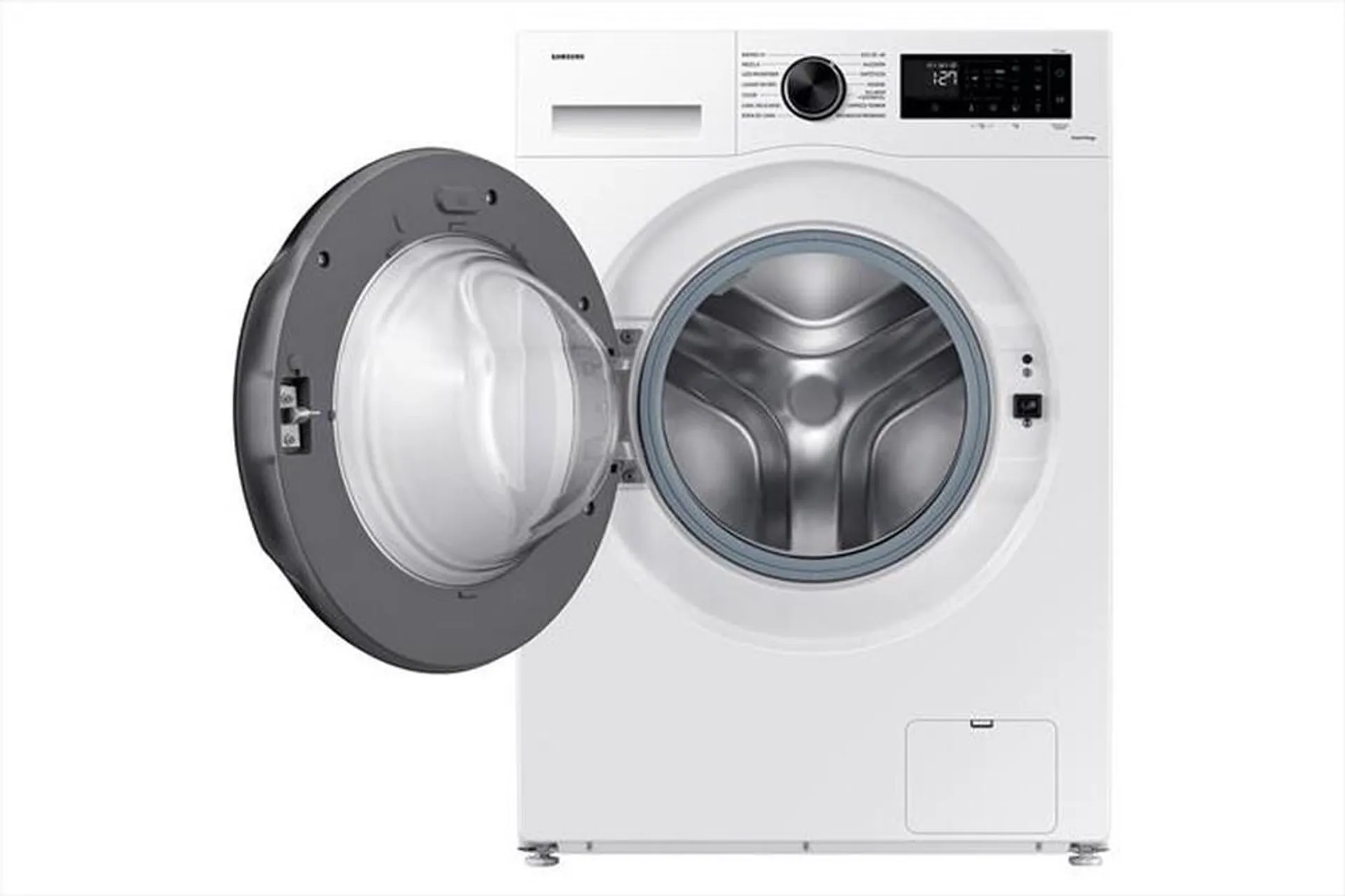 SAMSUNG - Lavatrice WW90DG5G34AEET 9 Kg Classe A-bianca con oblò e display nero