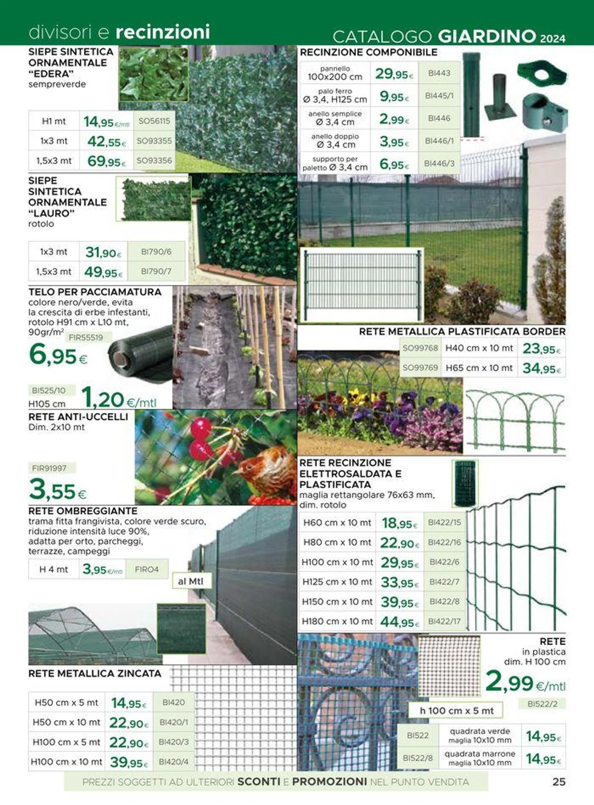 Catalogo giardino 2024 - 25