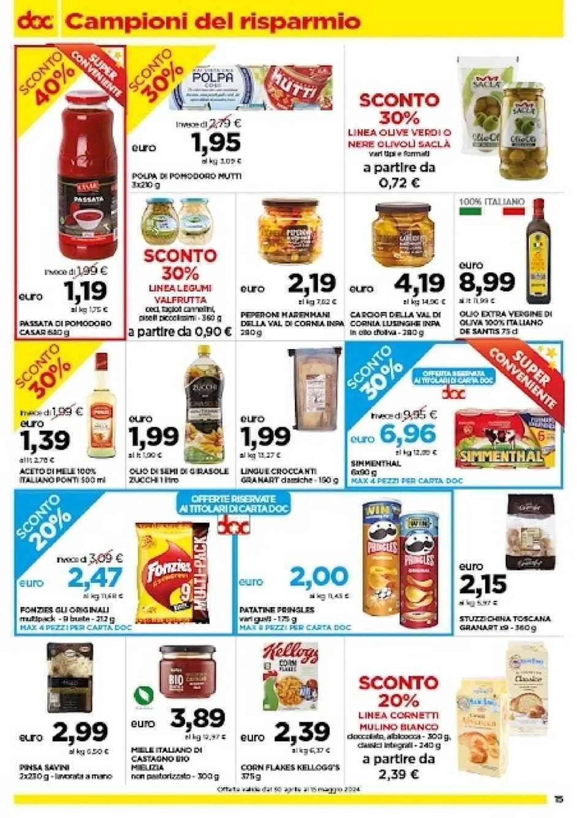 Volantino Doc Supermercati da 30 aprile a 15 maggio di 2024 - Pagina del volantino 15